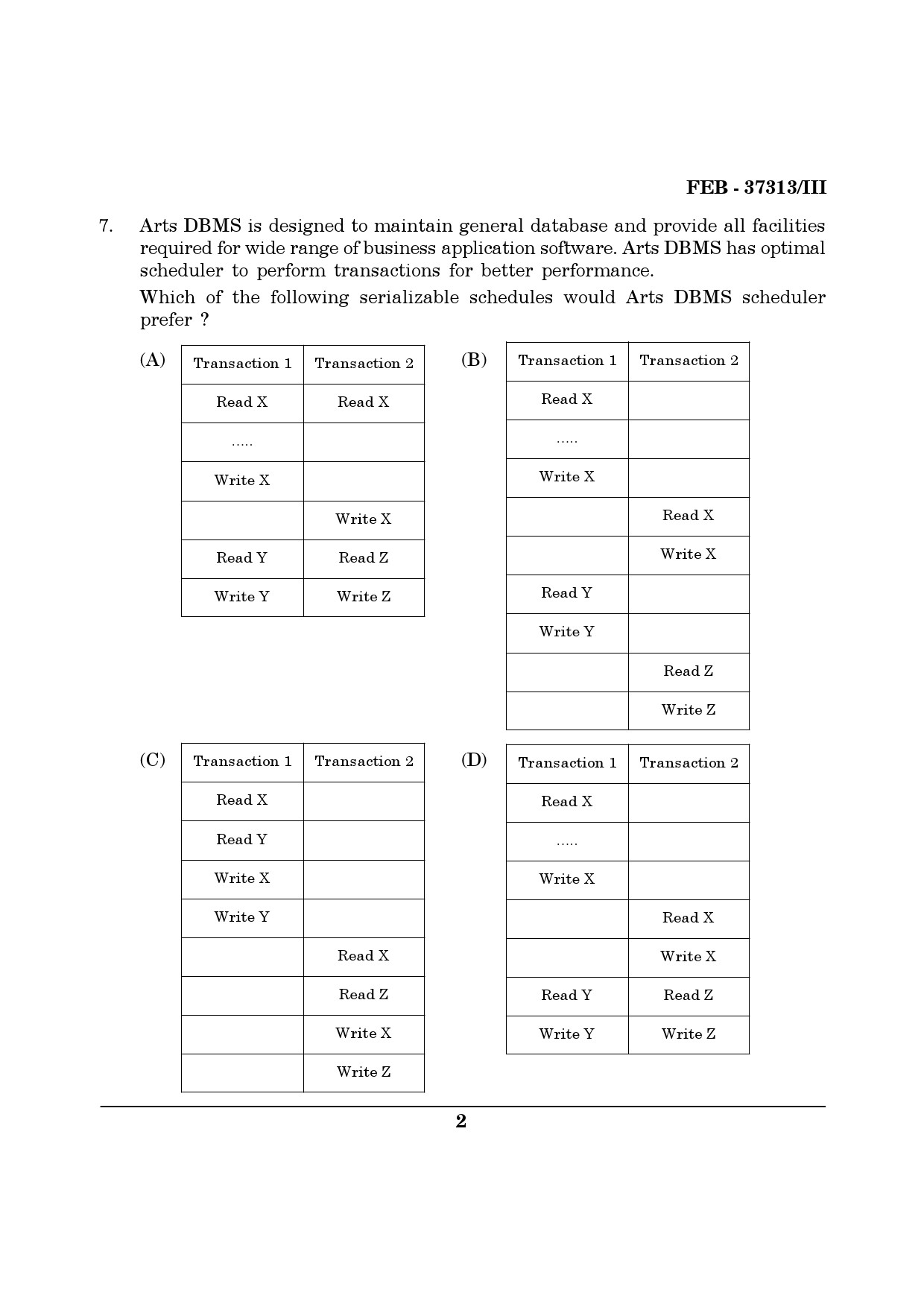 Maharashtra SET Computer Science and Application Question Paper III February 2013 2