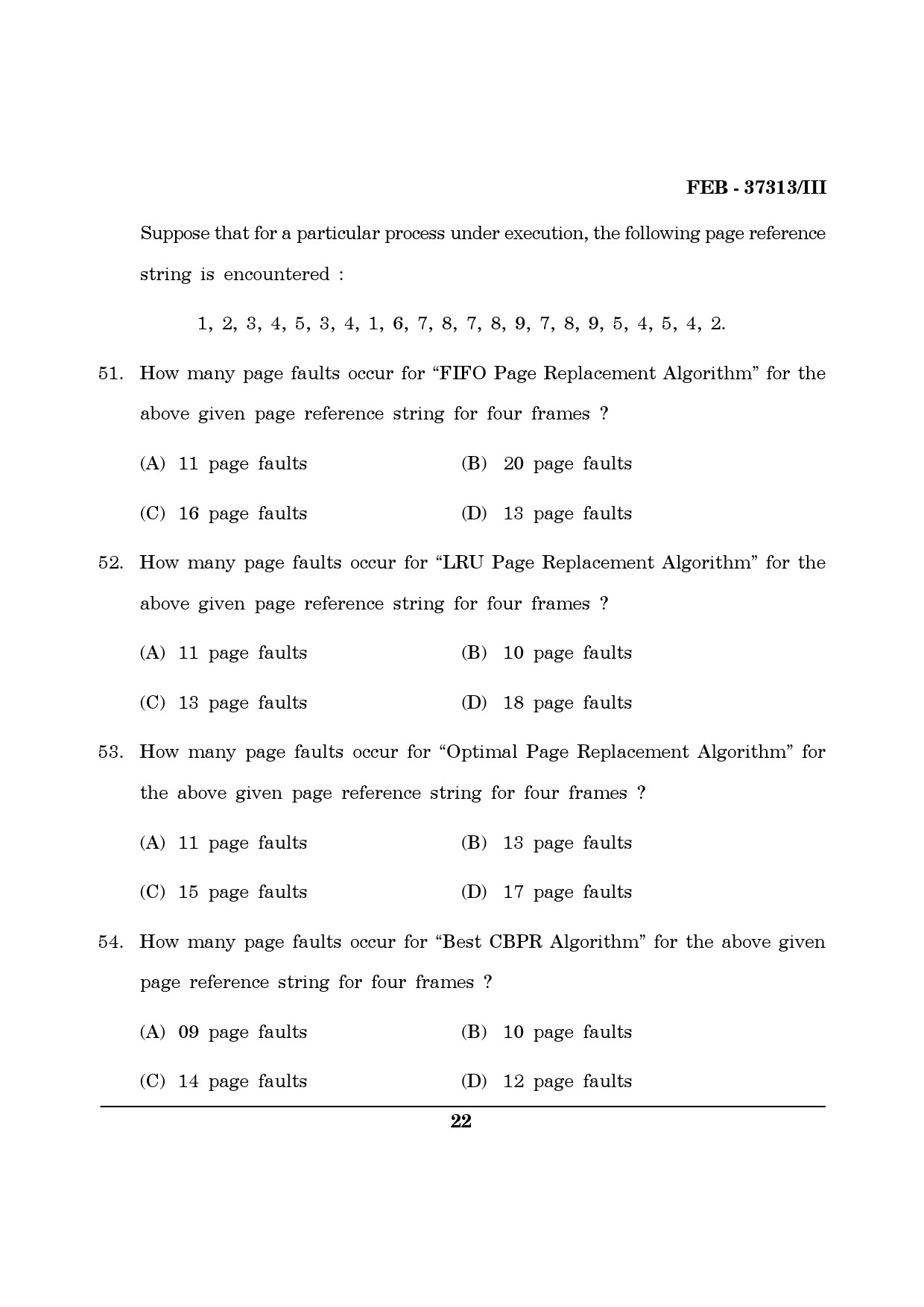 Maharashtra SET Computer Science and Application Question Paper III February 2013 22