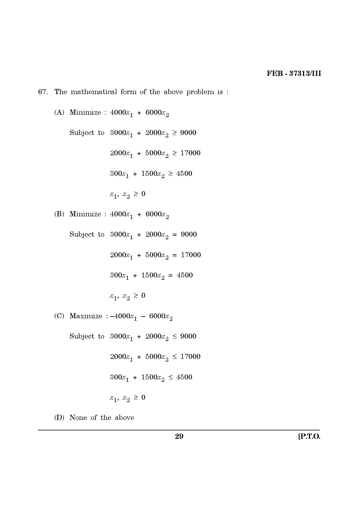 Maharashtra SET Computer Science and Application Question Paper III February 2013 29