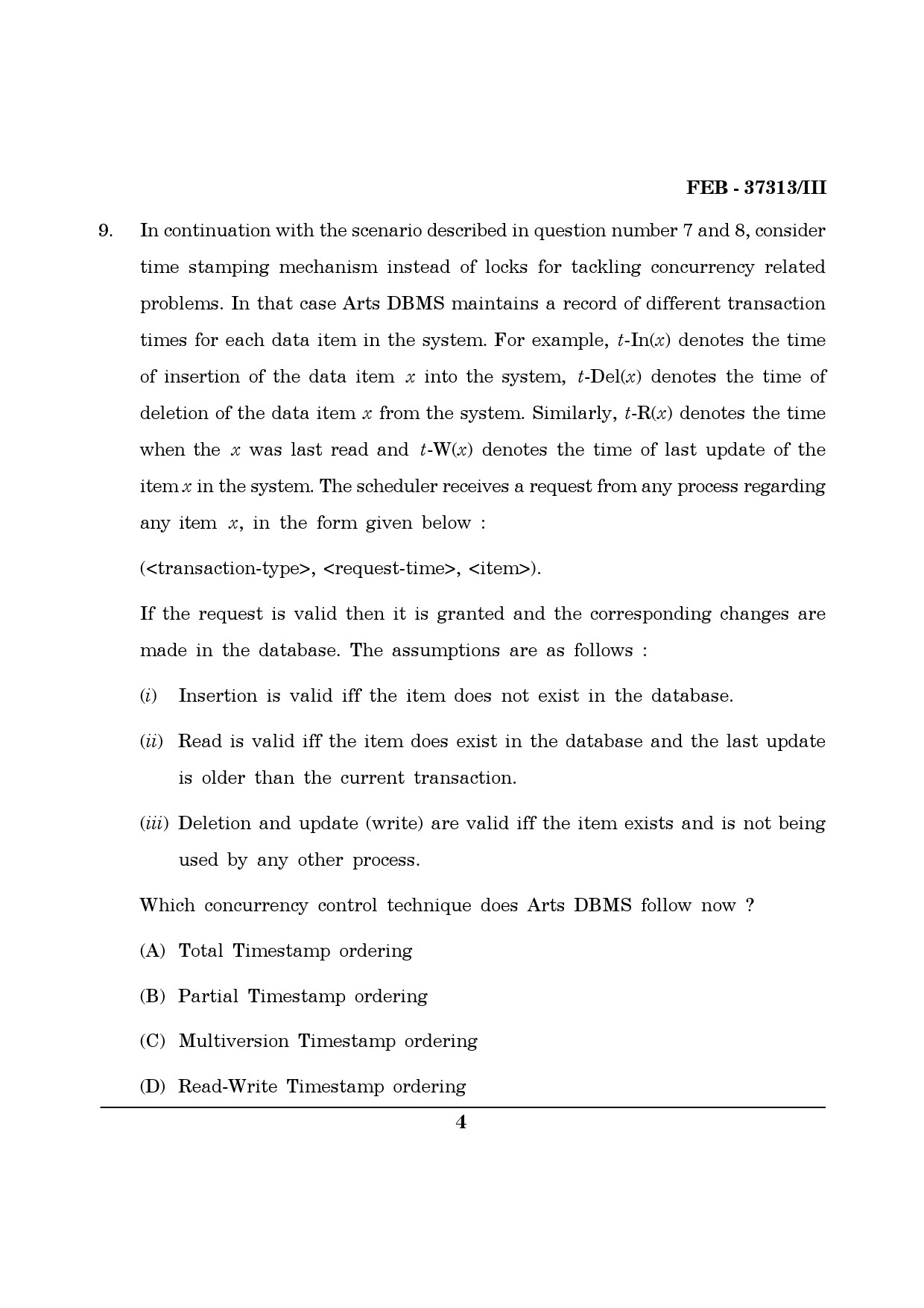 Maharashtra SET Computer Science and Application Question Paper III February 2013 4