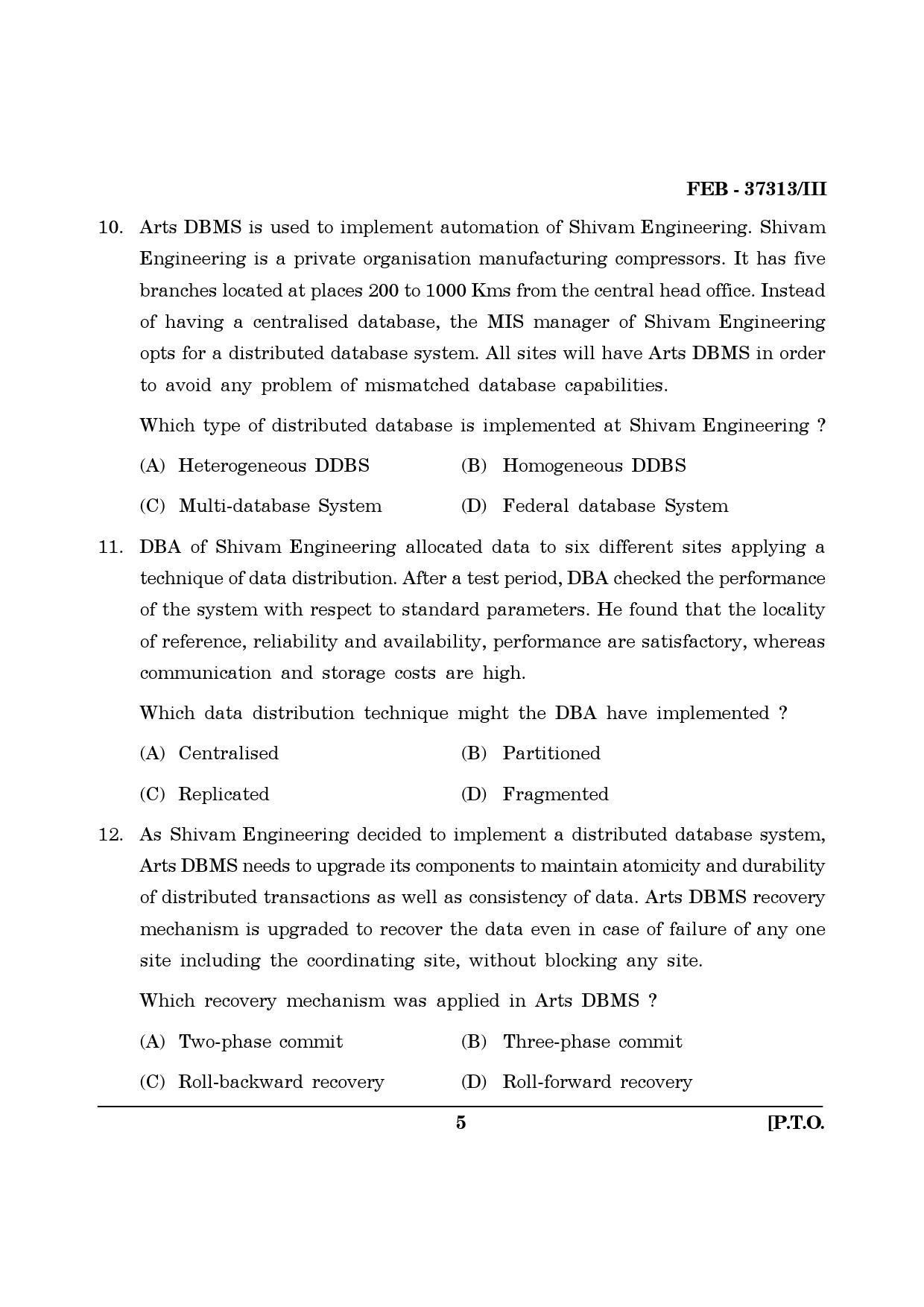Maharashtra SET Computer Science and Application Question Paper III February 2013 5