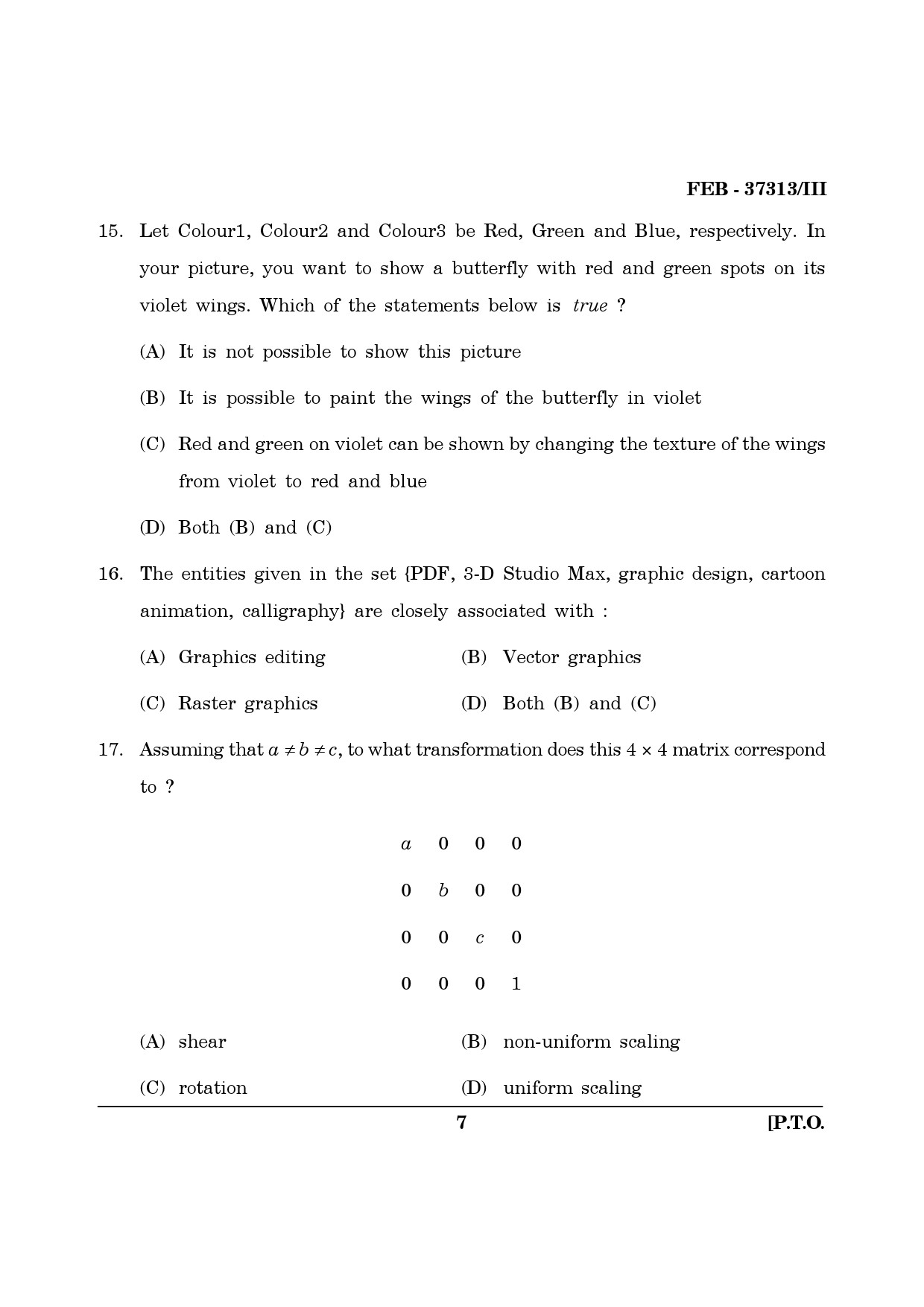Maharashtra SET Computer Science and Application Question Paper III February 2013 7
