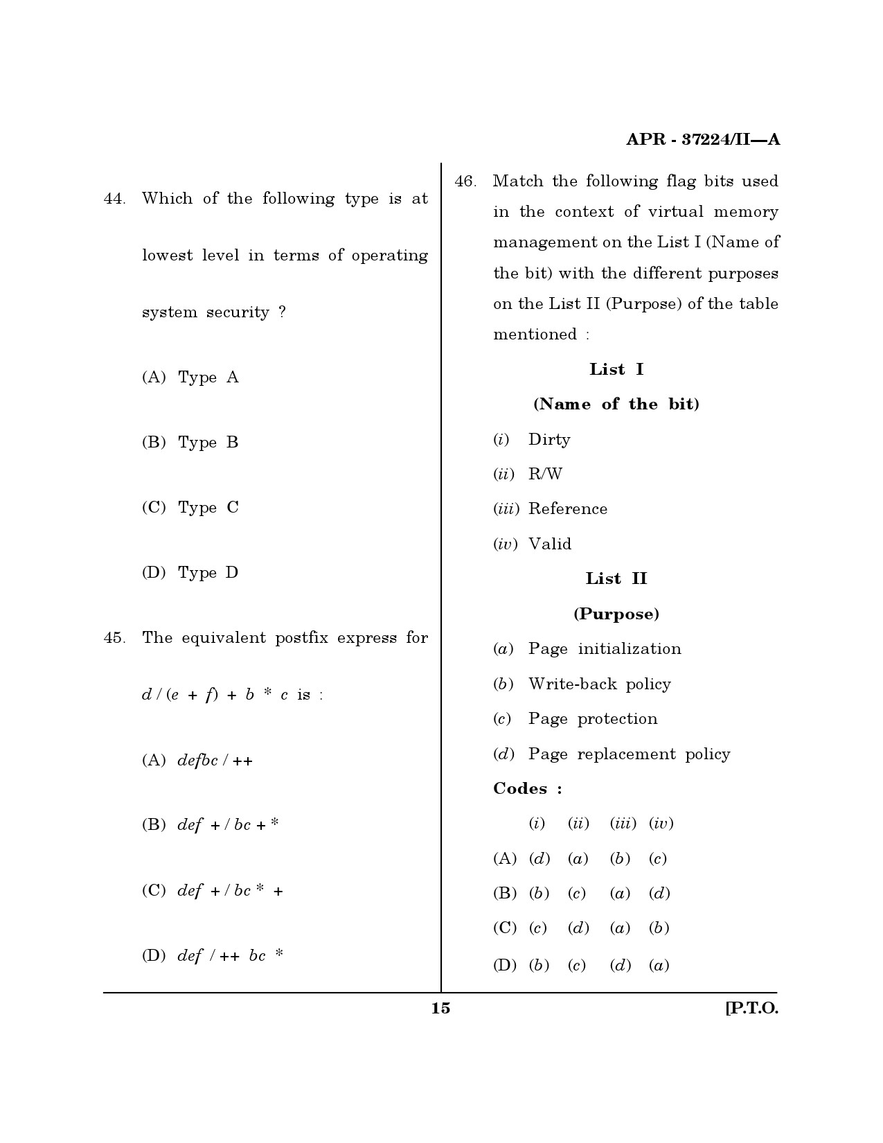 MH SET Computer Science and Application Question Paper II April 2024 14