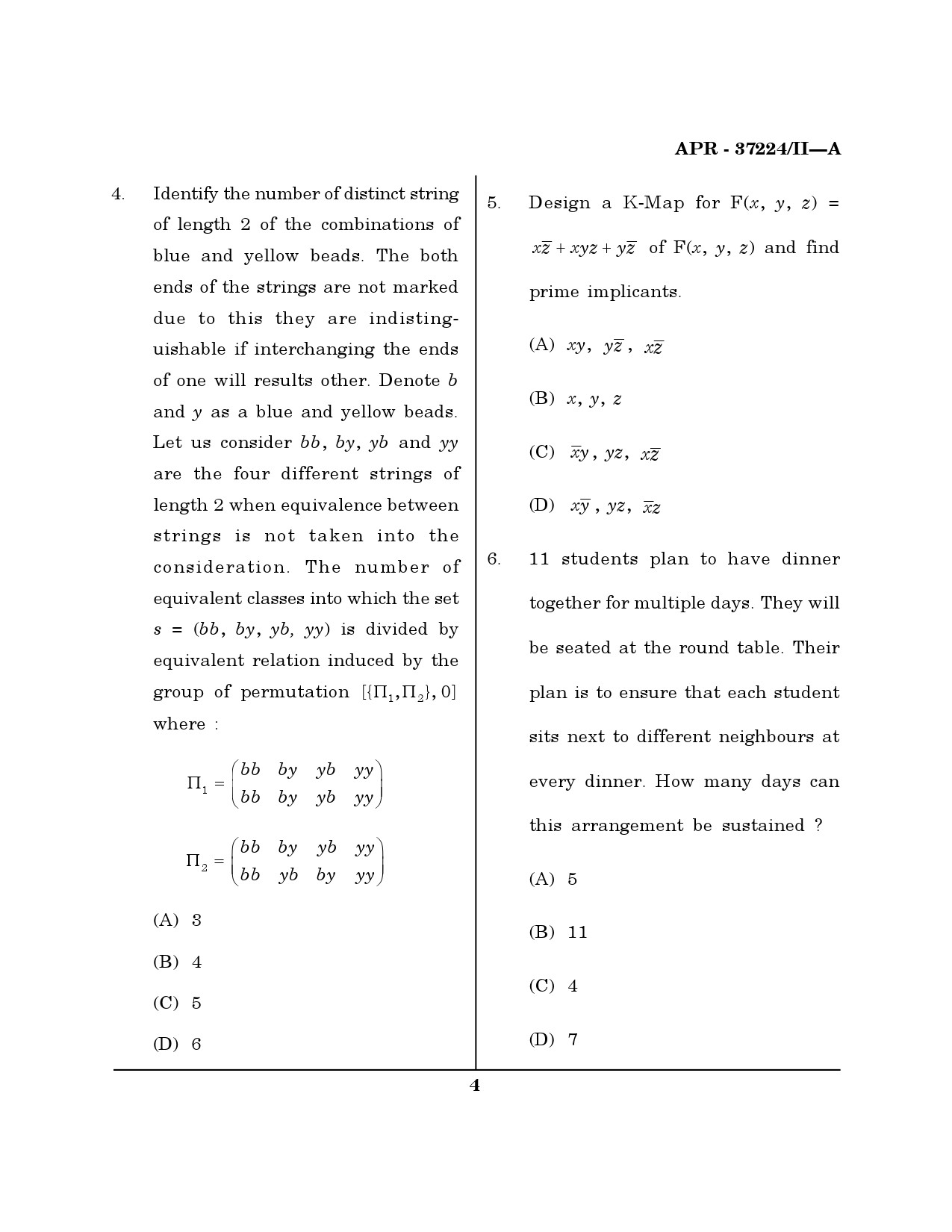 MH SET Computer Science and Application Question Paper II April 2024 3