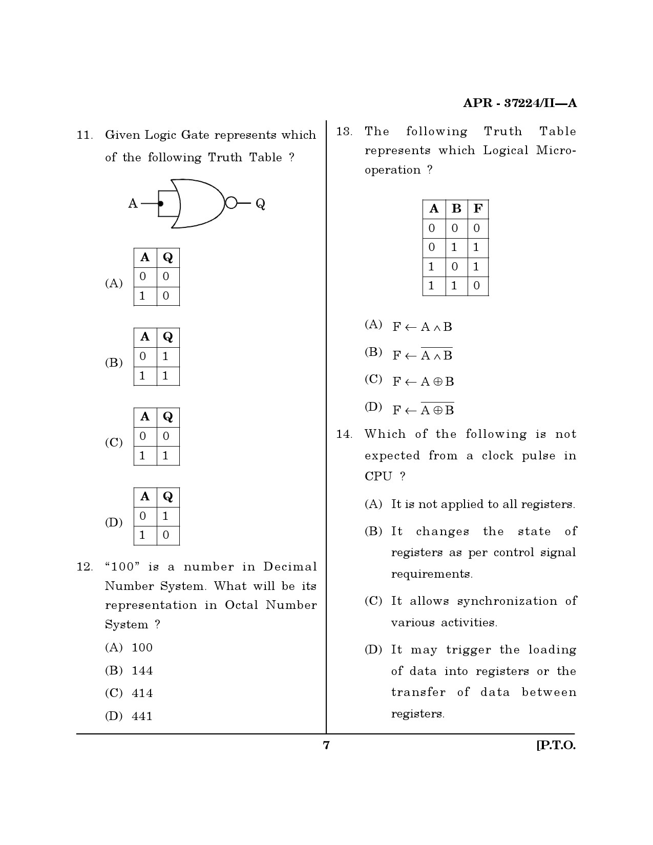 MH SET Computer Science and Application Question Paper II April 2024 6