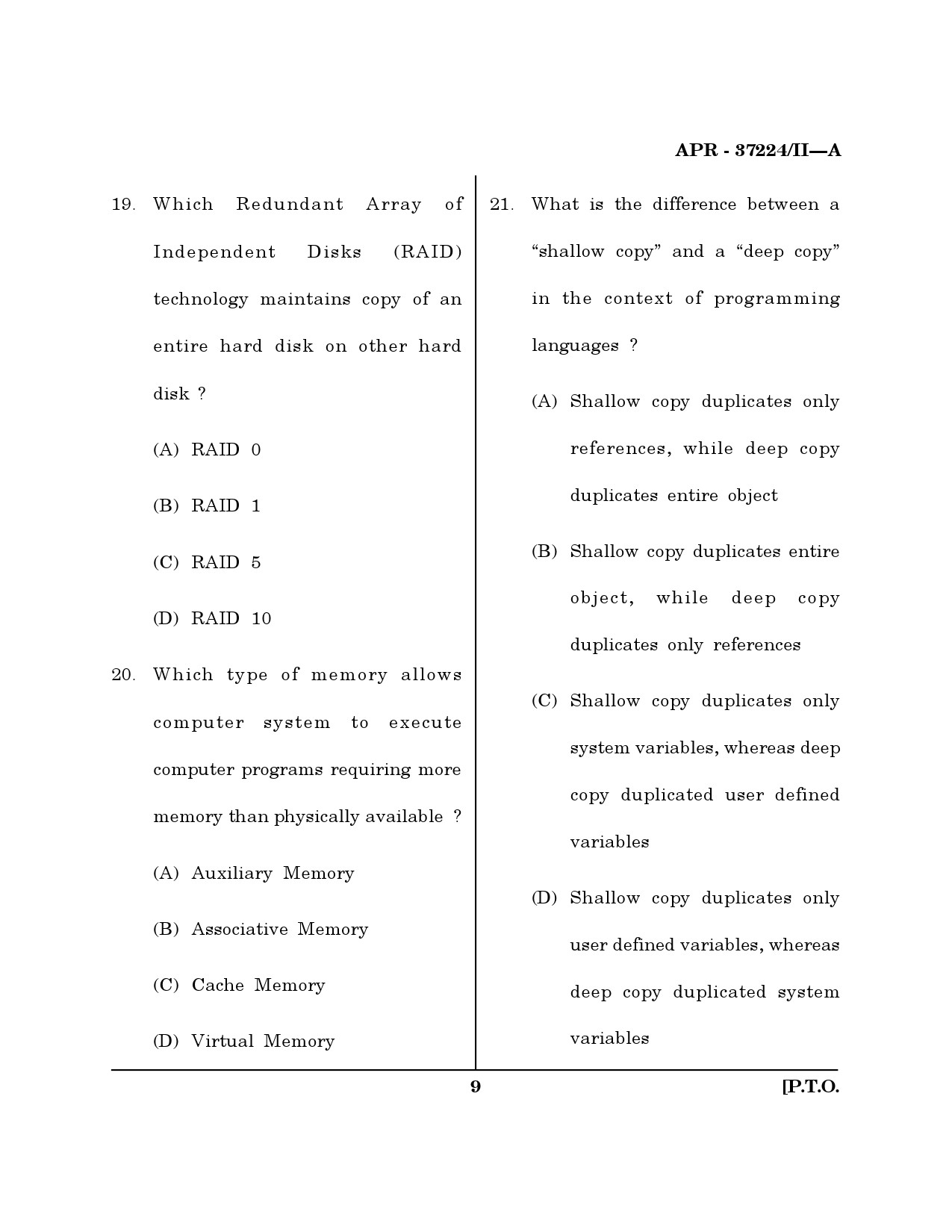 MH SET Computer Science and Application Question Paper II April 2024 8