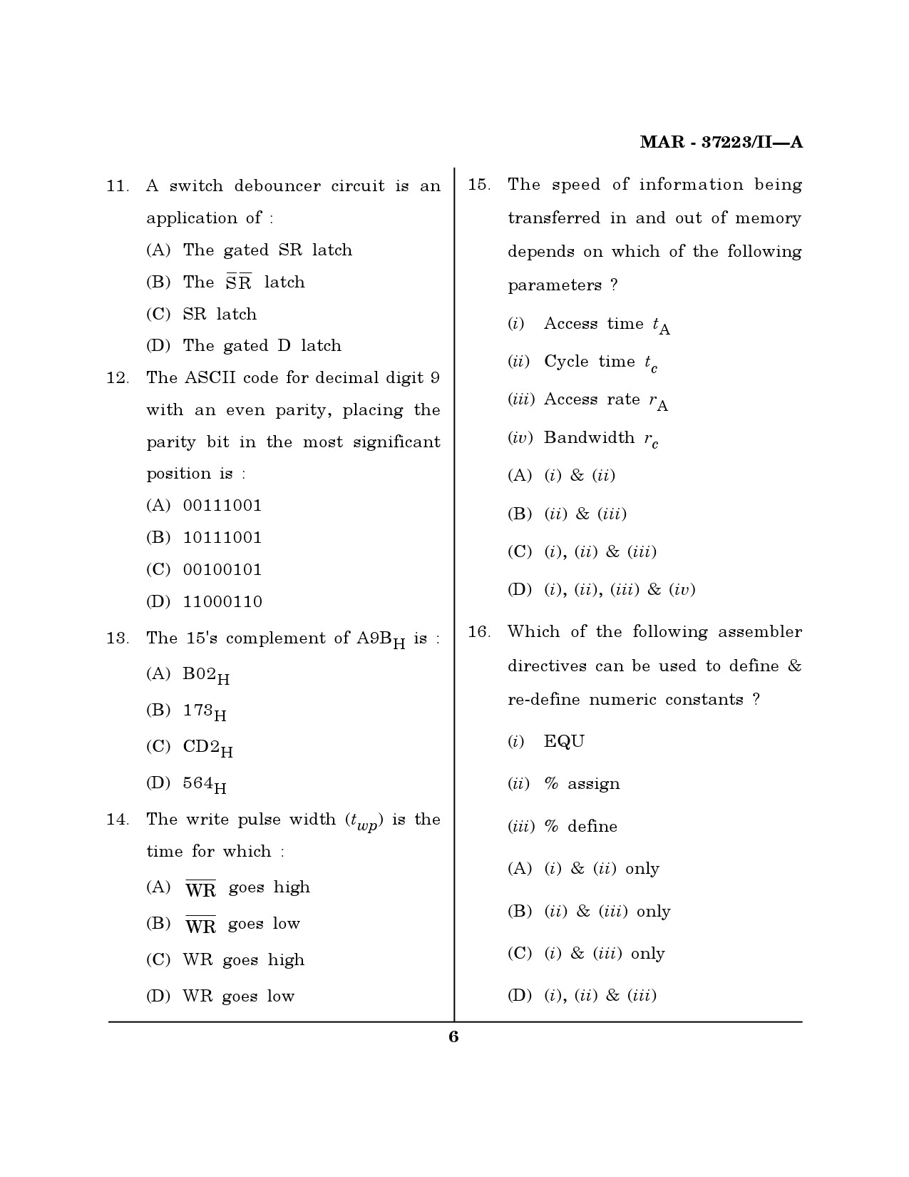 MH SET Computer Science and Application Question Paper II March 2023 5