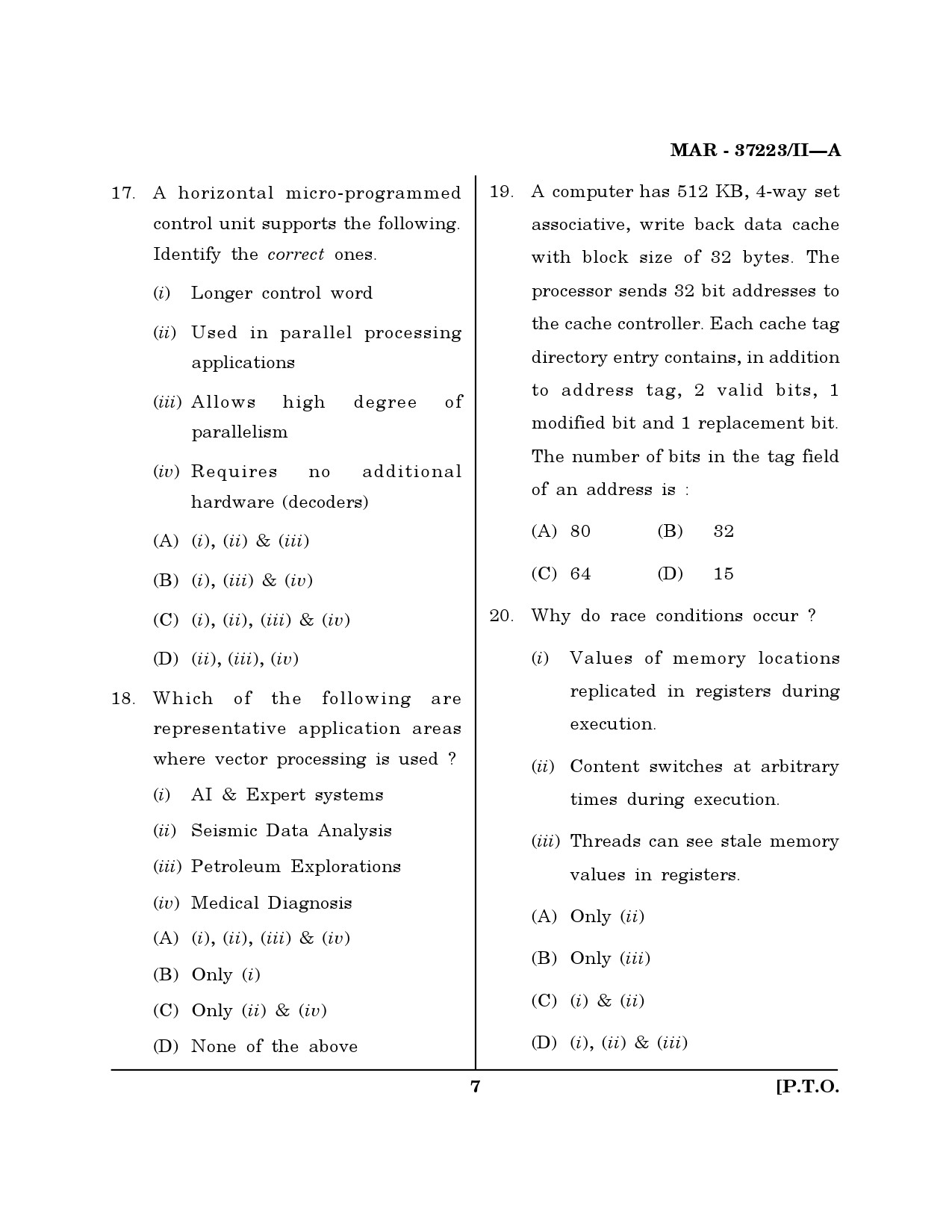 MH SET Computer Science and Application Question Paper II March 2023 6