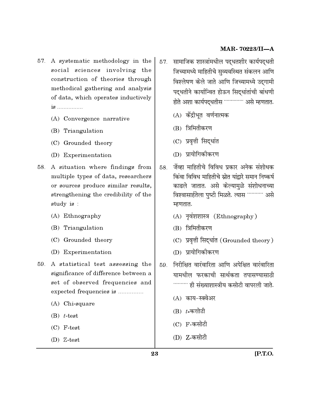 MH SET Education Question Paper II March 2023 22