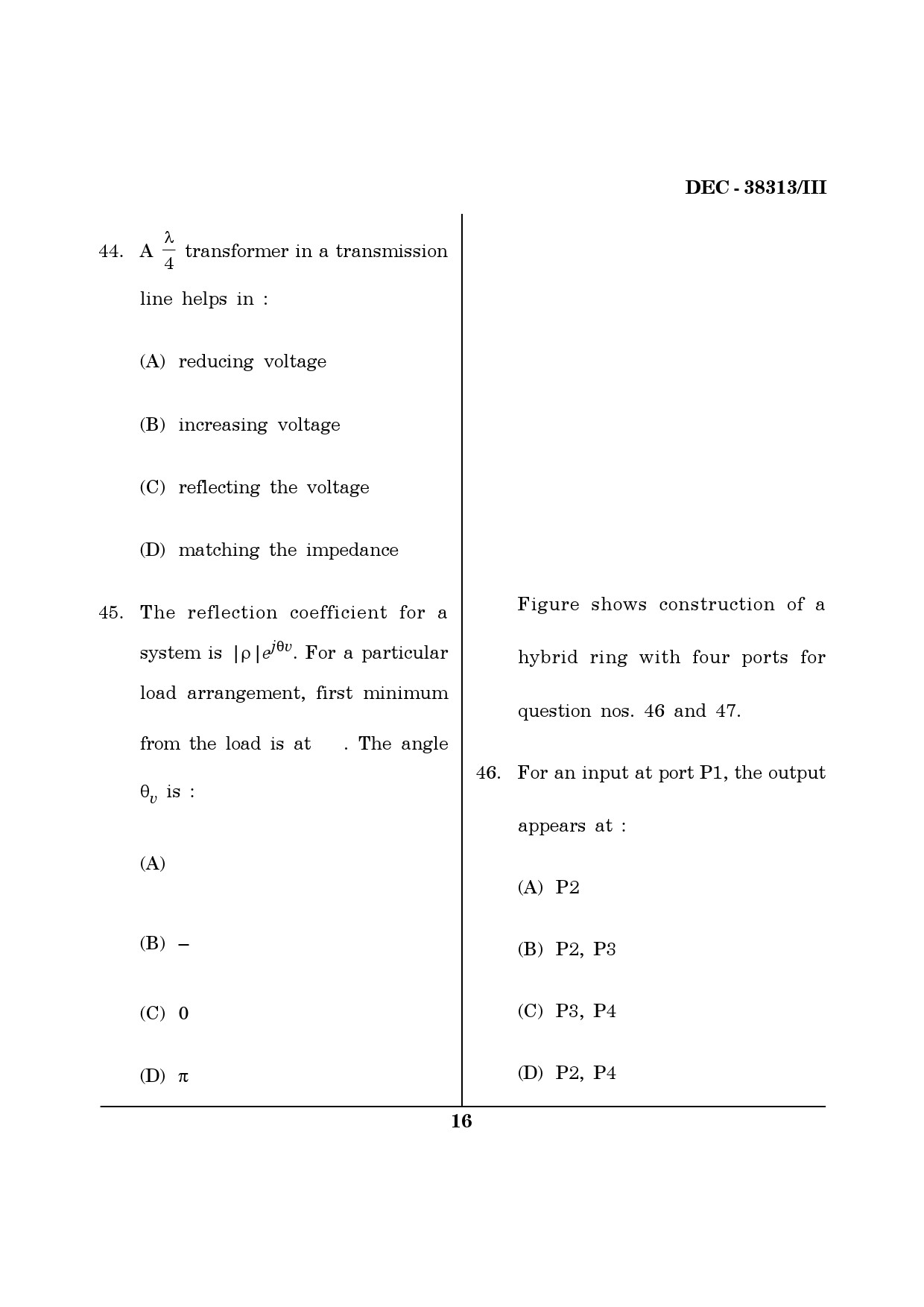 Maharashtra SET Electronics Science Question Paper III December 2013 15