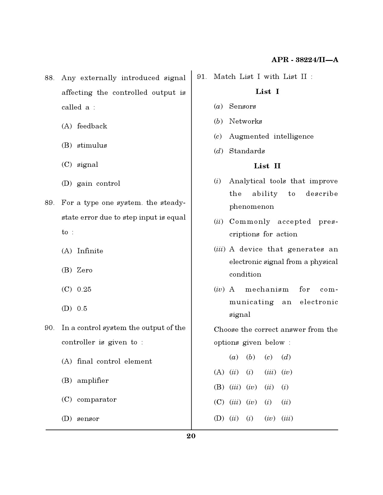 MH SET Electronics Science Question Paper II April 2024 19