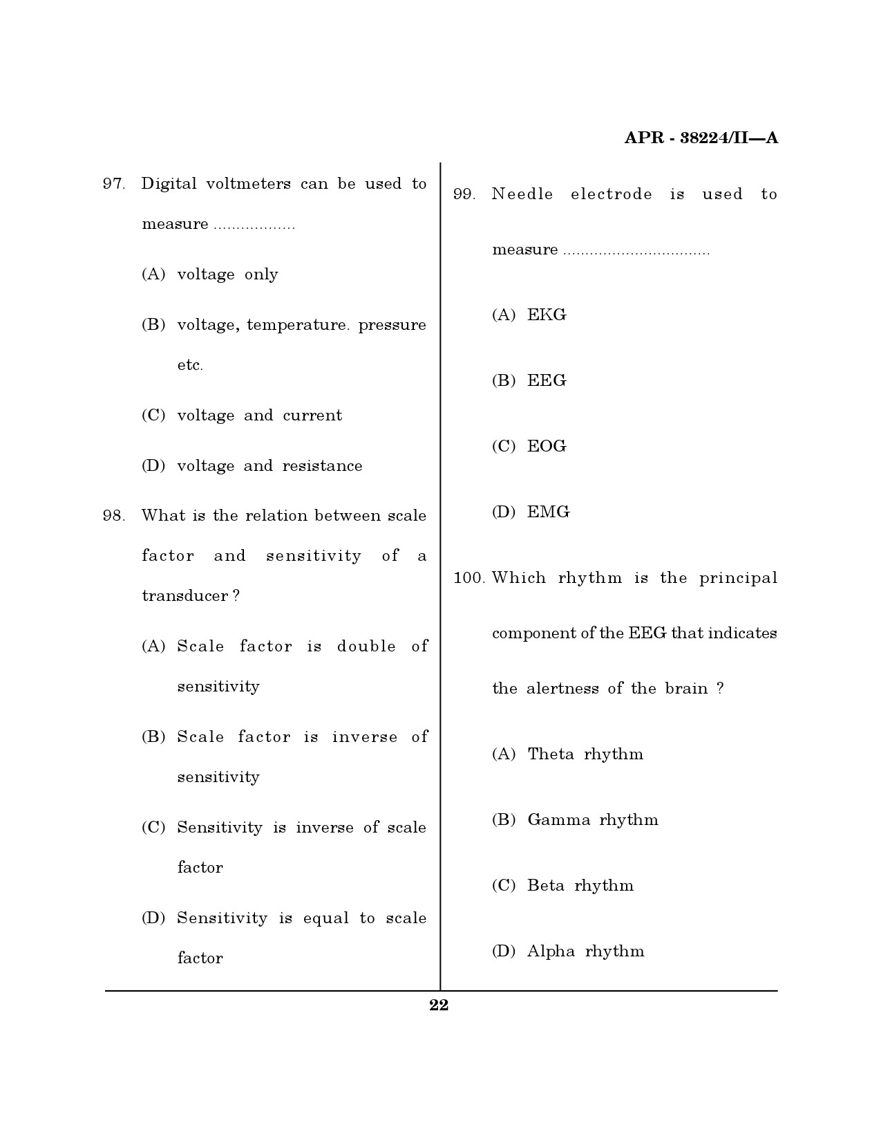 MH SET Electronics Science Question Paper II April 2024 21