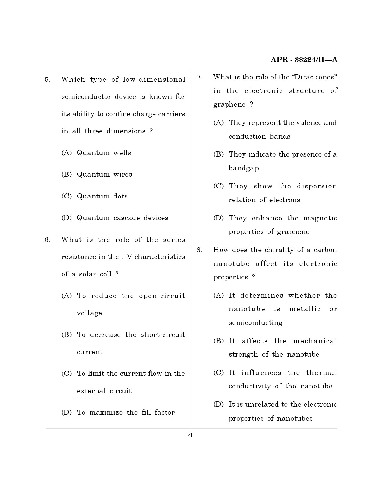 MH SET Electronics Science Question Paper II April 2024 3