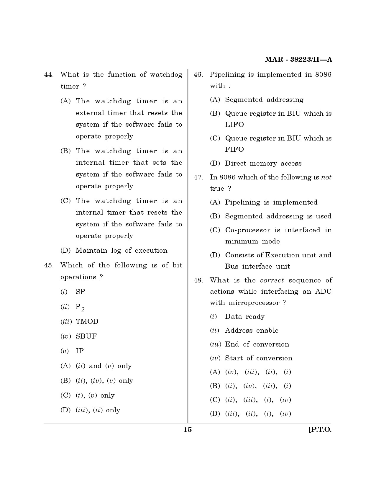 MH SET Electronics Science Question Paper II March 2023 14