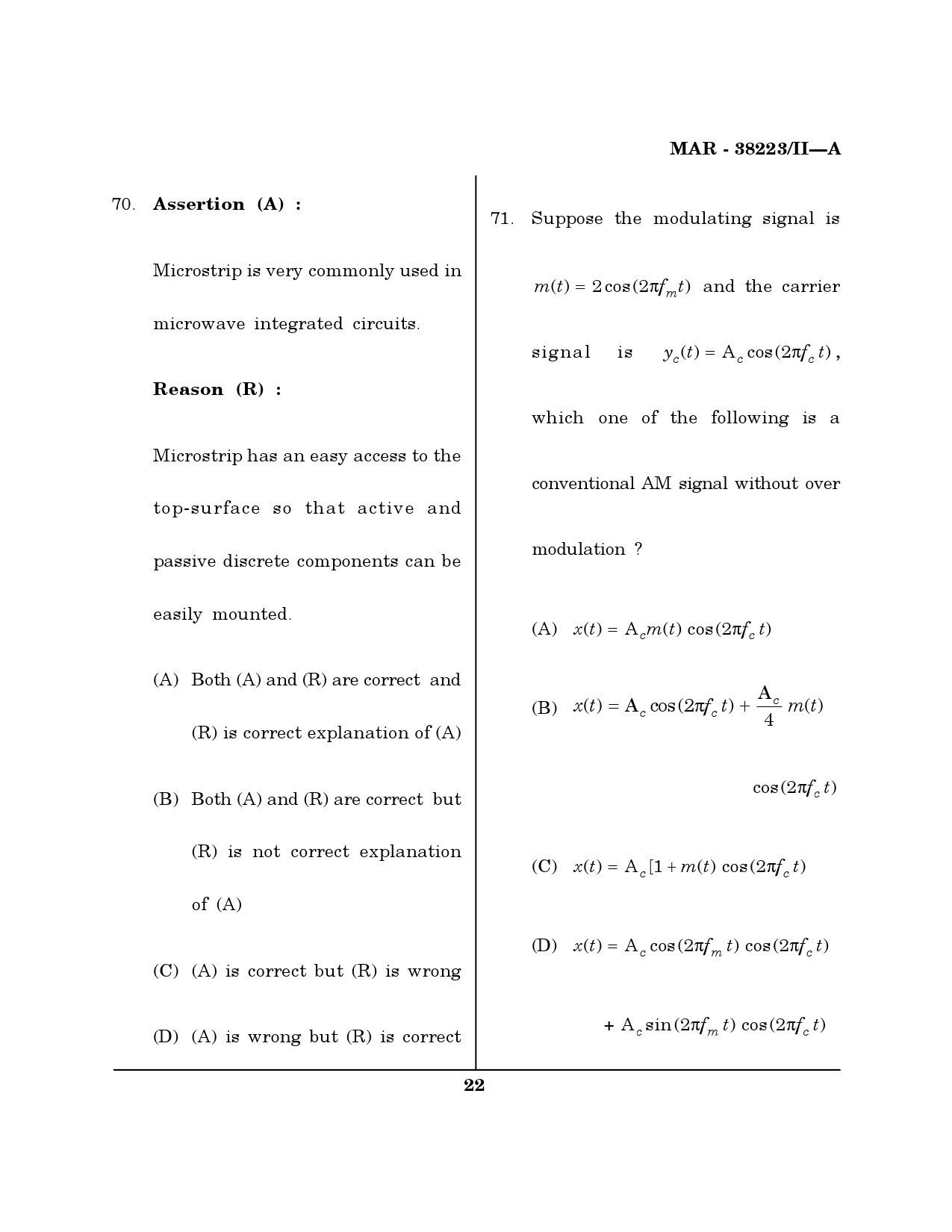 MH SET Electronics Science Question Paper II March 2023 21