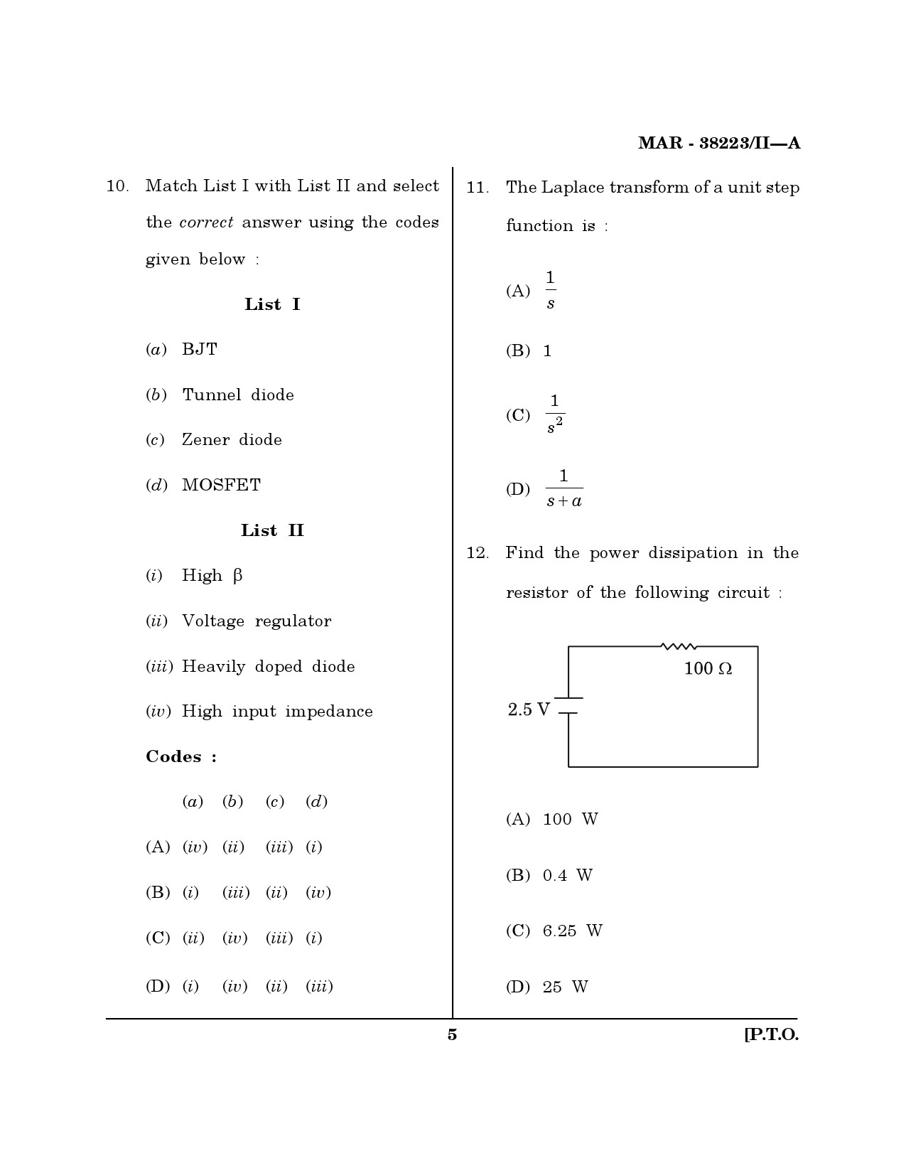 MH SET Electronics Science Question Paper II March 2023 4