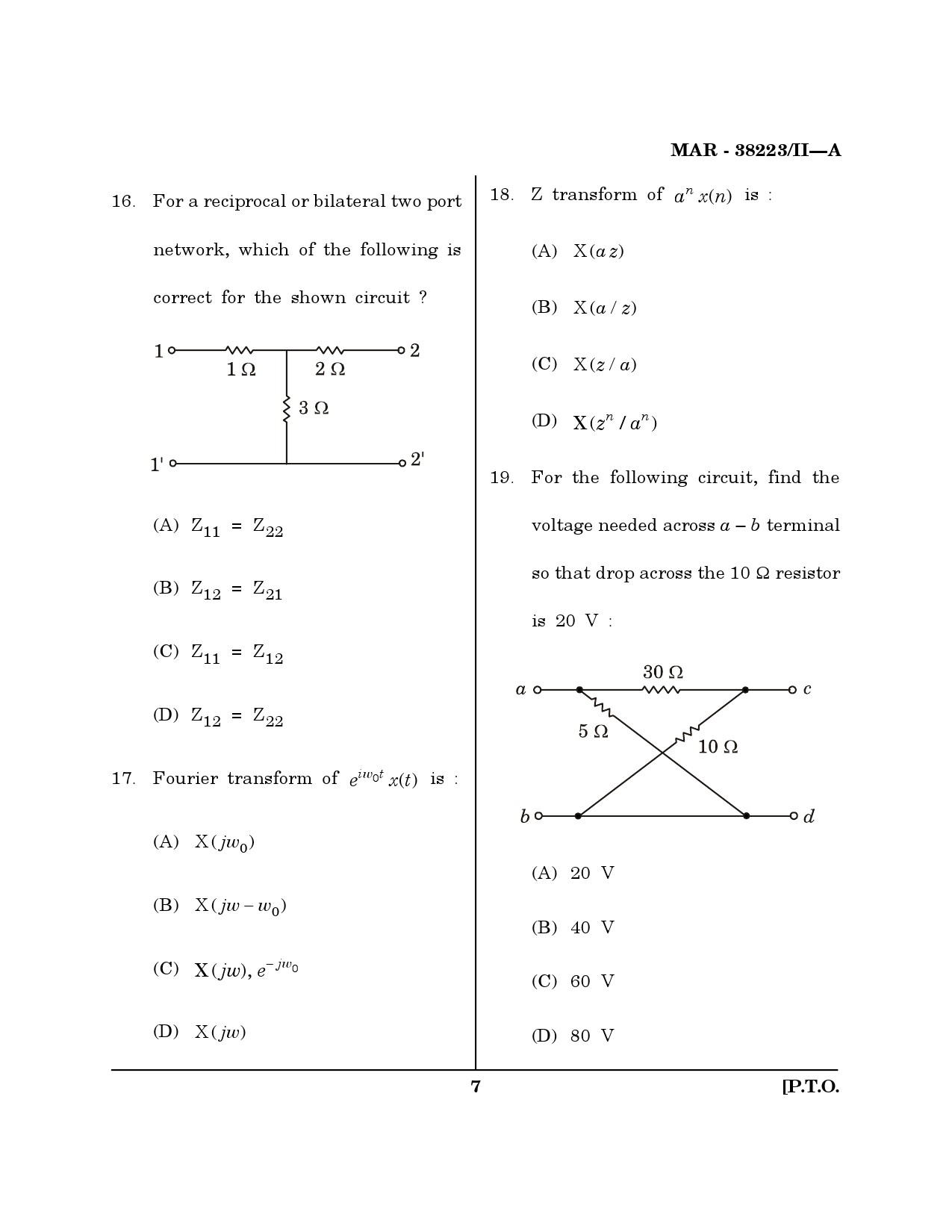 MH SET Electronics Science Question Paper II March 2023 6