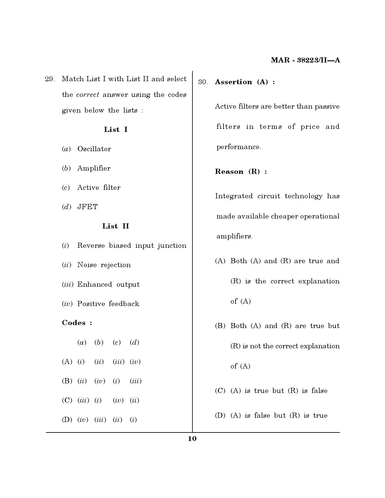 MH SET Electronics Science Question Paper II March 2023 9