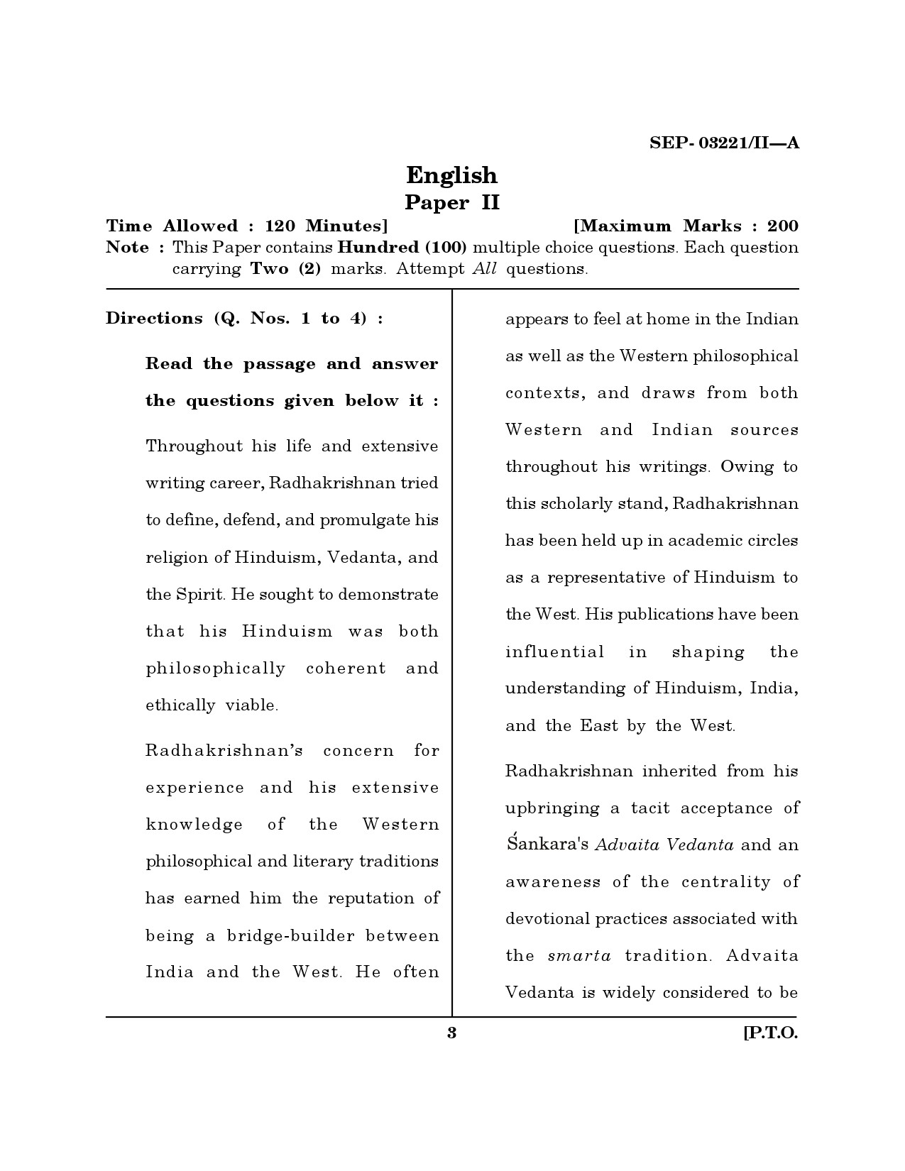Maharashtra SET English Exam Question Paper September 2021 2