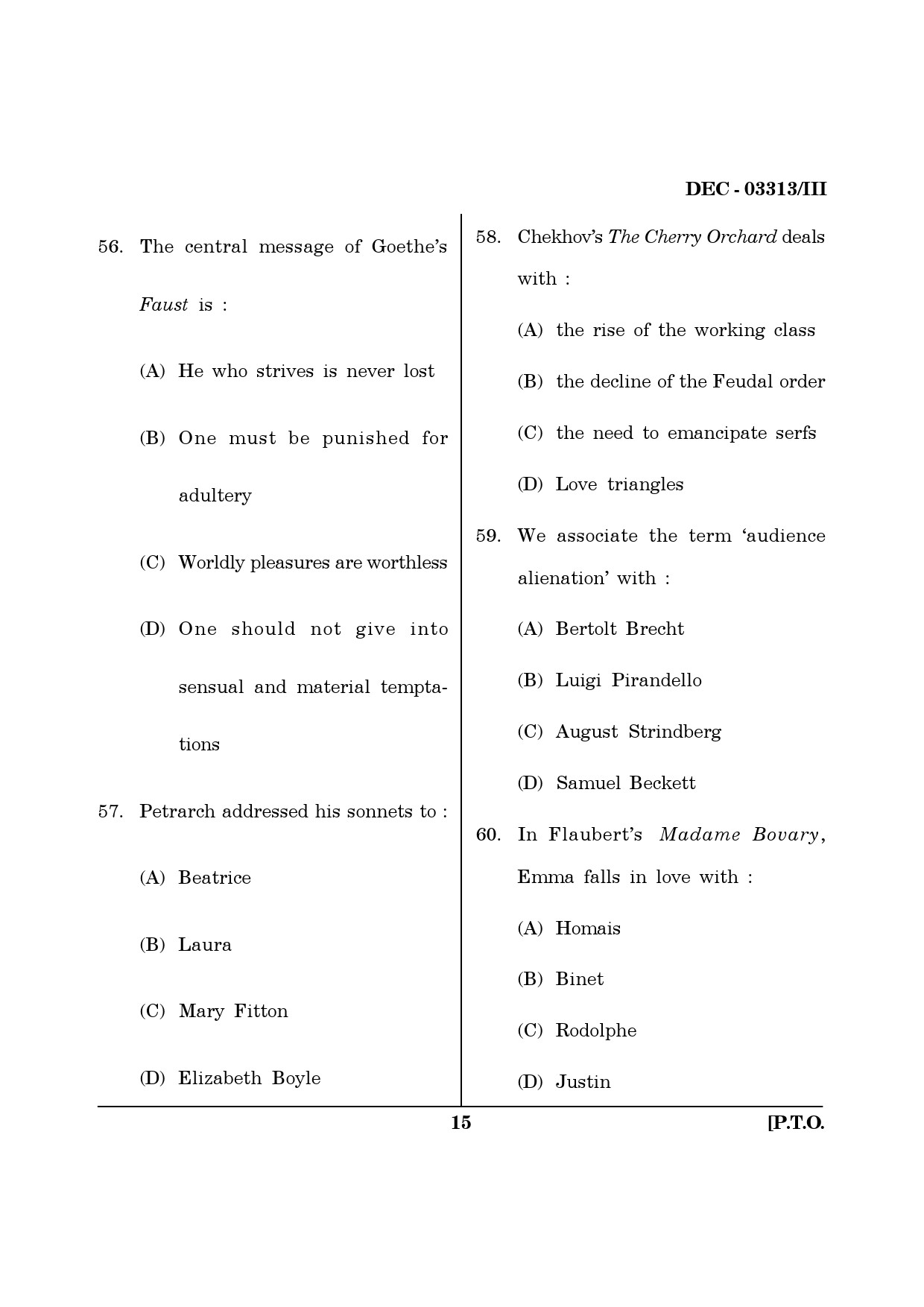 Maharashtra SET English Question Paper III December 2013 14
