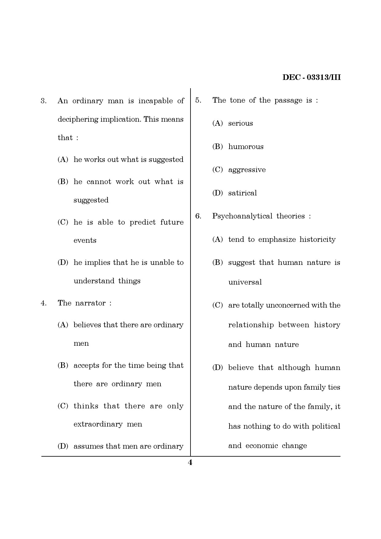 Maharashtra SET English Question Paper III December 2013 3