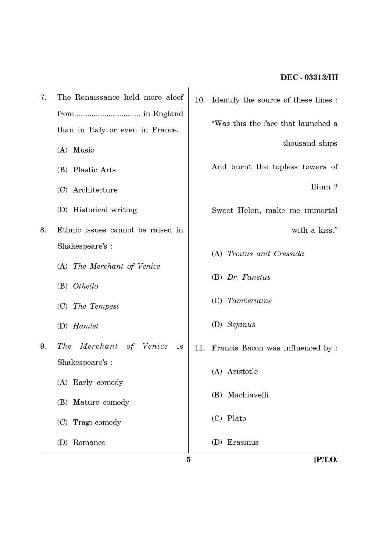 Maharashtra SET English Question Paper III December 2013 4