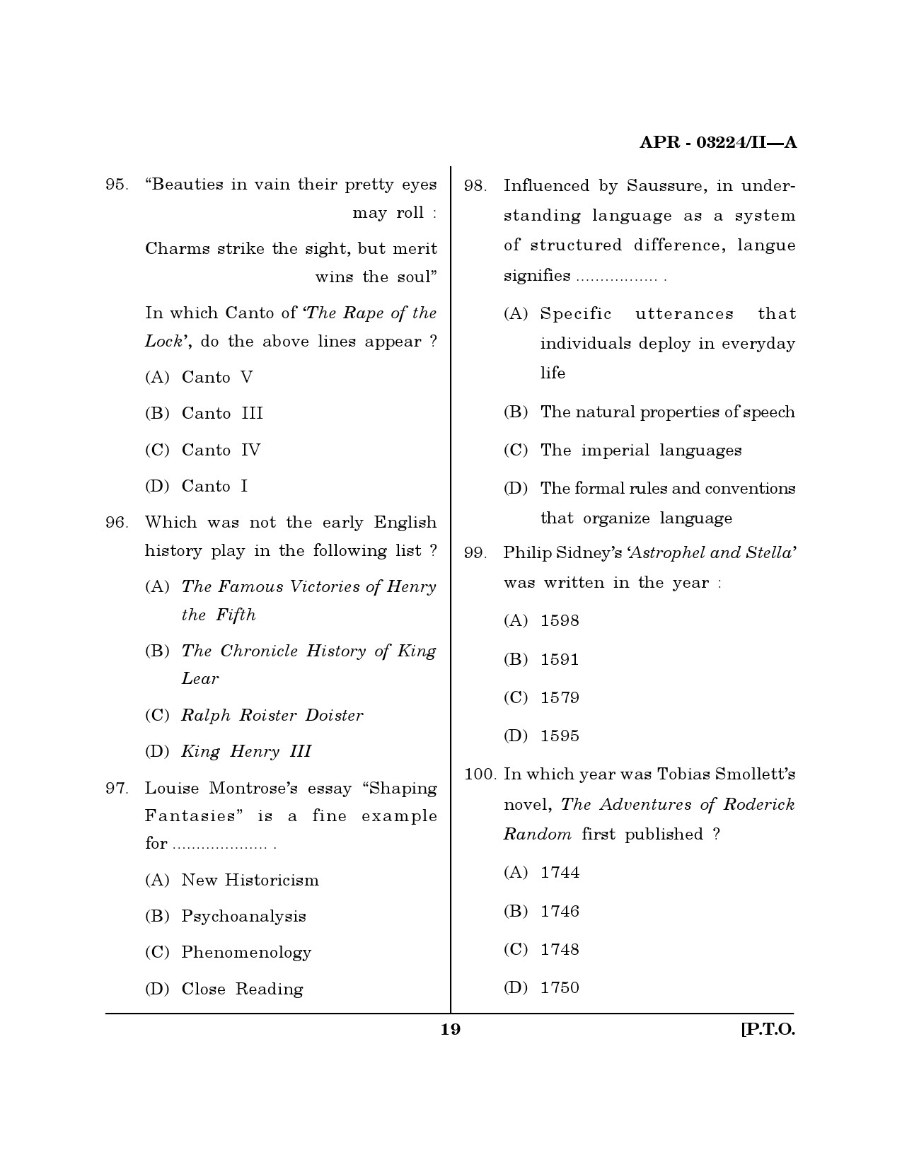 MH SET English Question Paper II April 2024 18