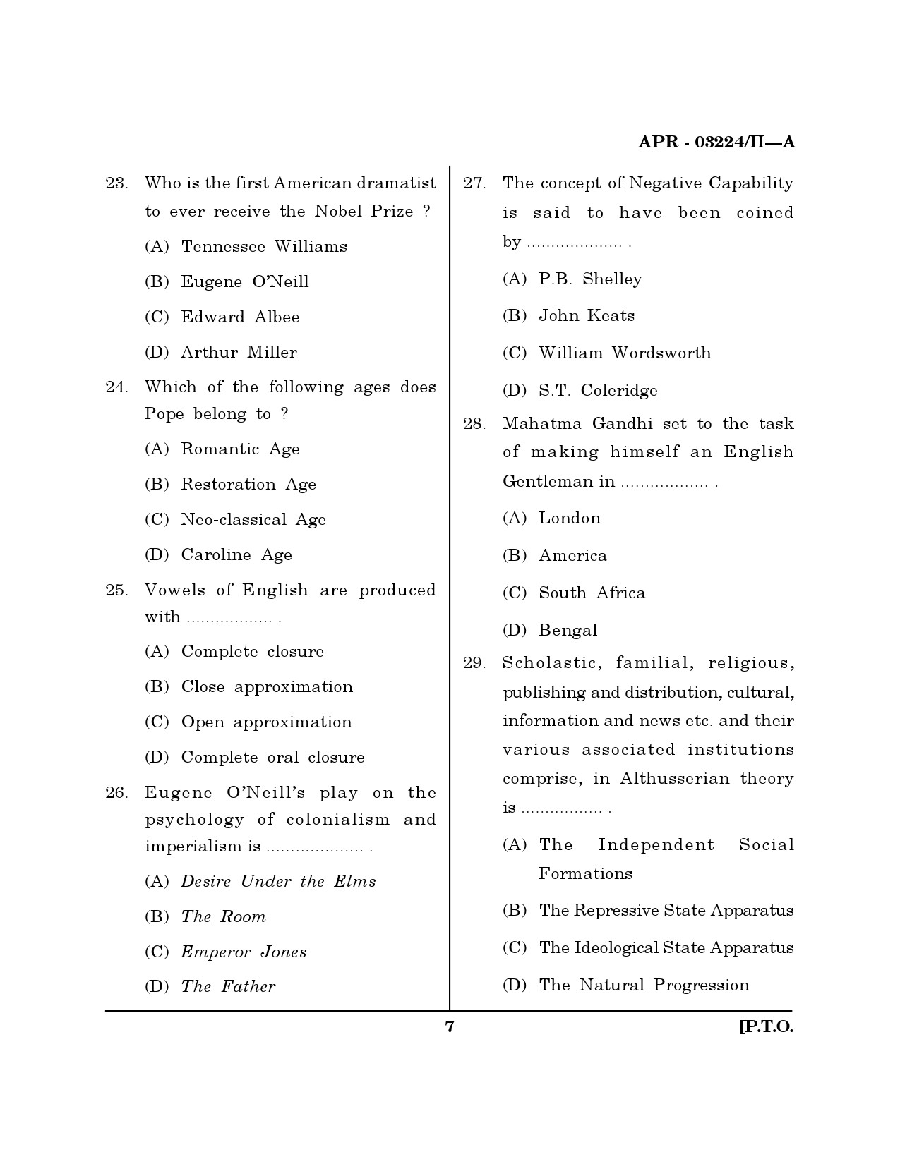 MH SET English Question Paper II April 2024 6