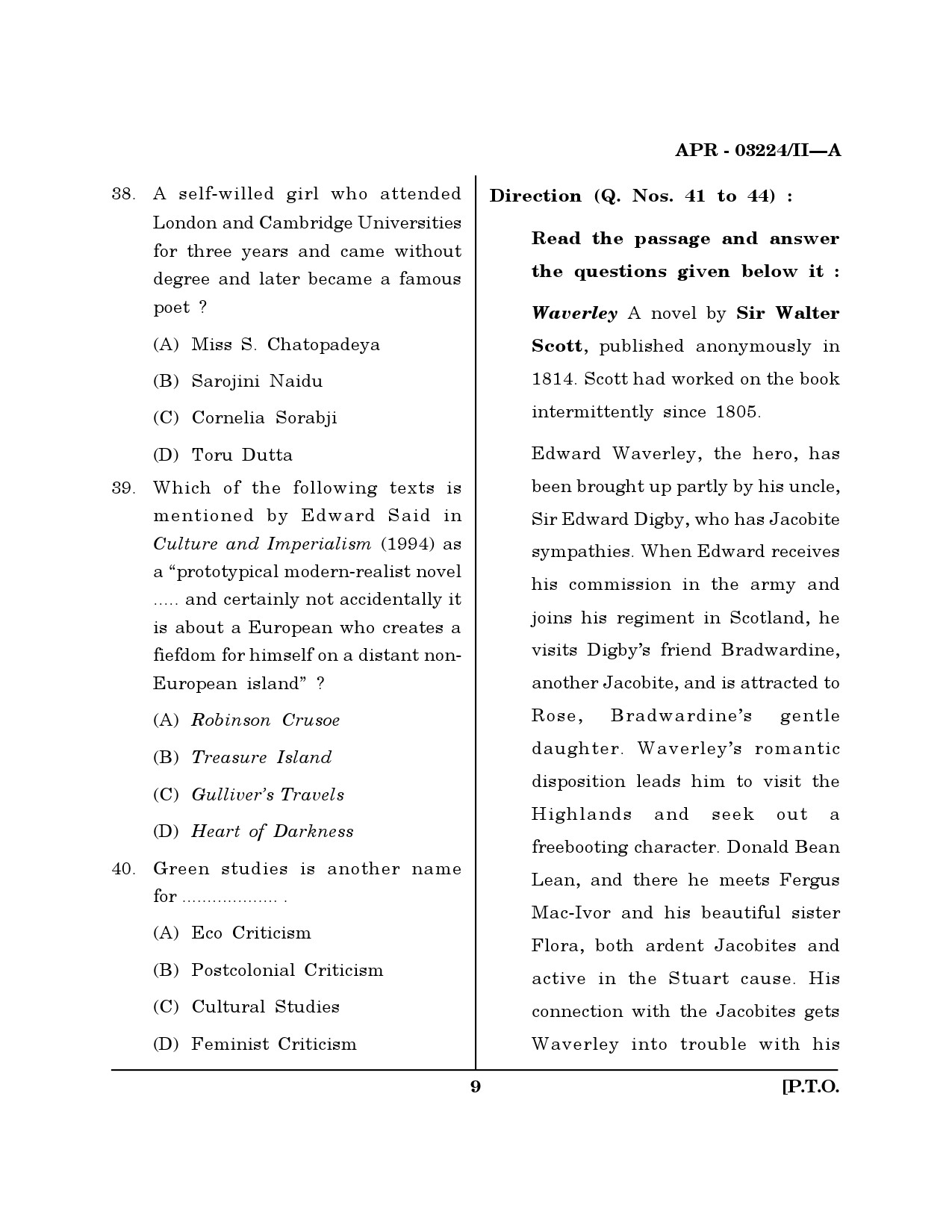 MH SET English Question Paper II April 2024 8