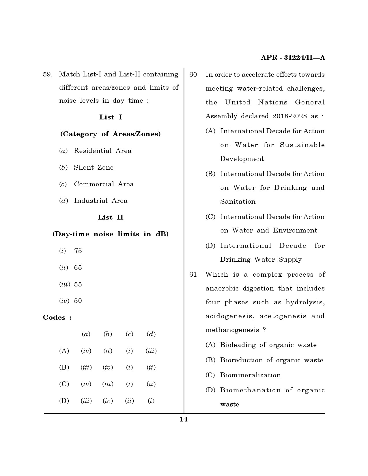 MH SET Environmental Sciences Question Paper II April 2024 13