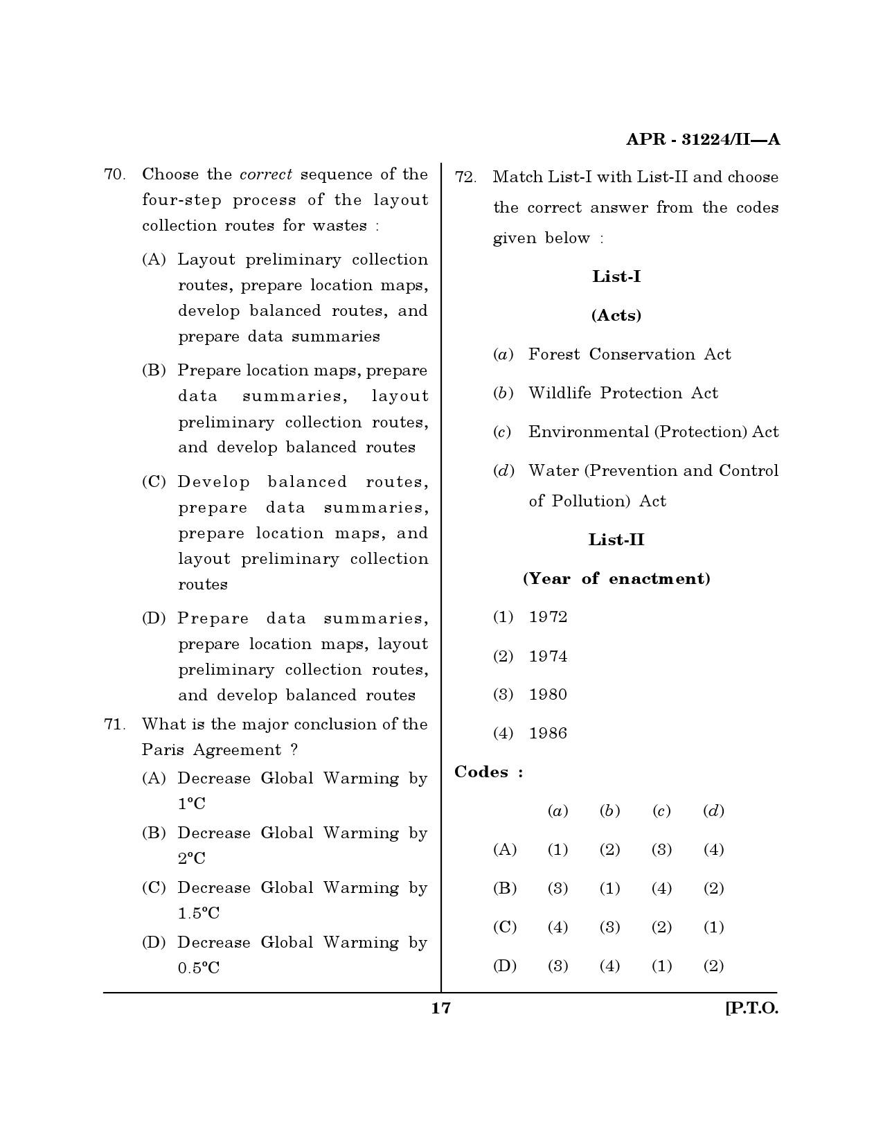 MH SET Environmental Sciences Question Paper II April 2024 16