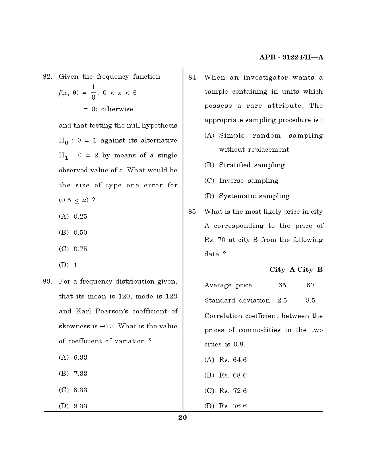 MH SET Environmental Sciences Question Paper II April 2024 19