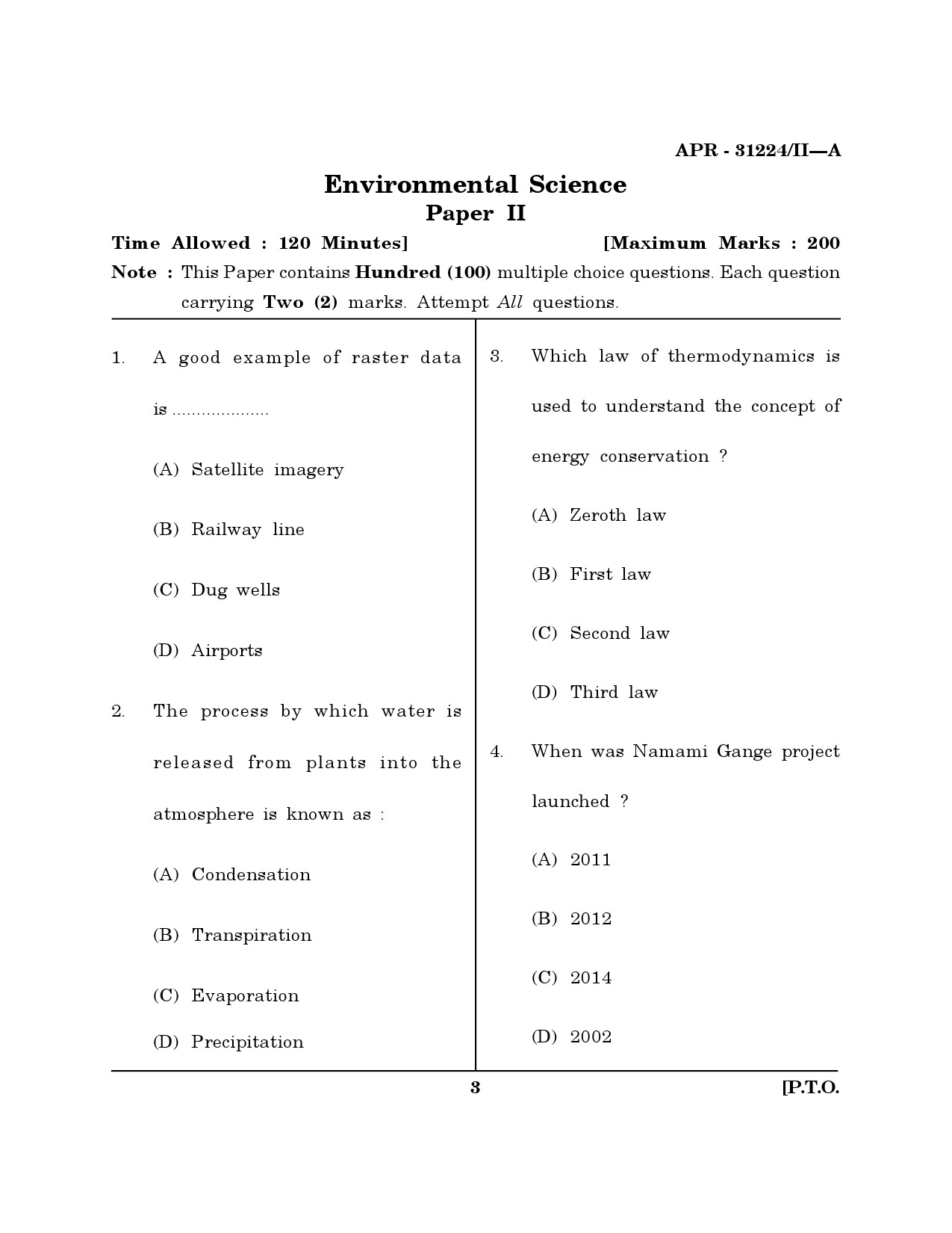 MH SET Environmental Sciences Question Paper II April 2024 2