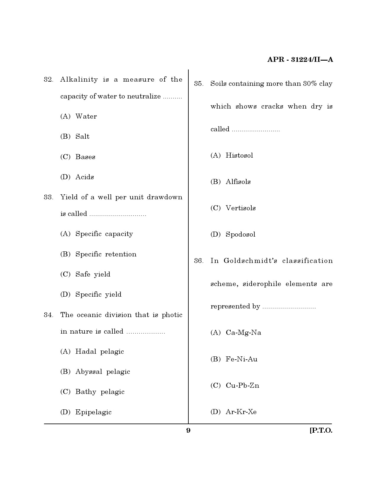 MH SET Environmental Sciences Question Paper II April 2024 8