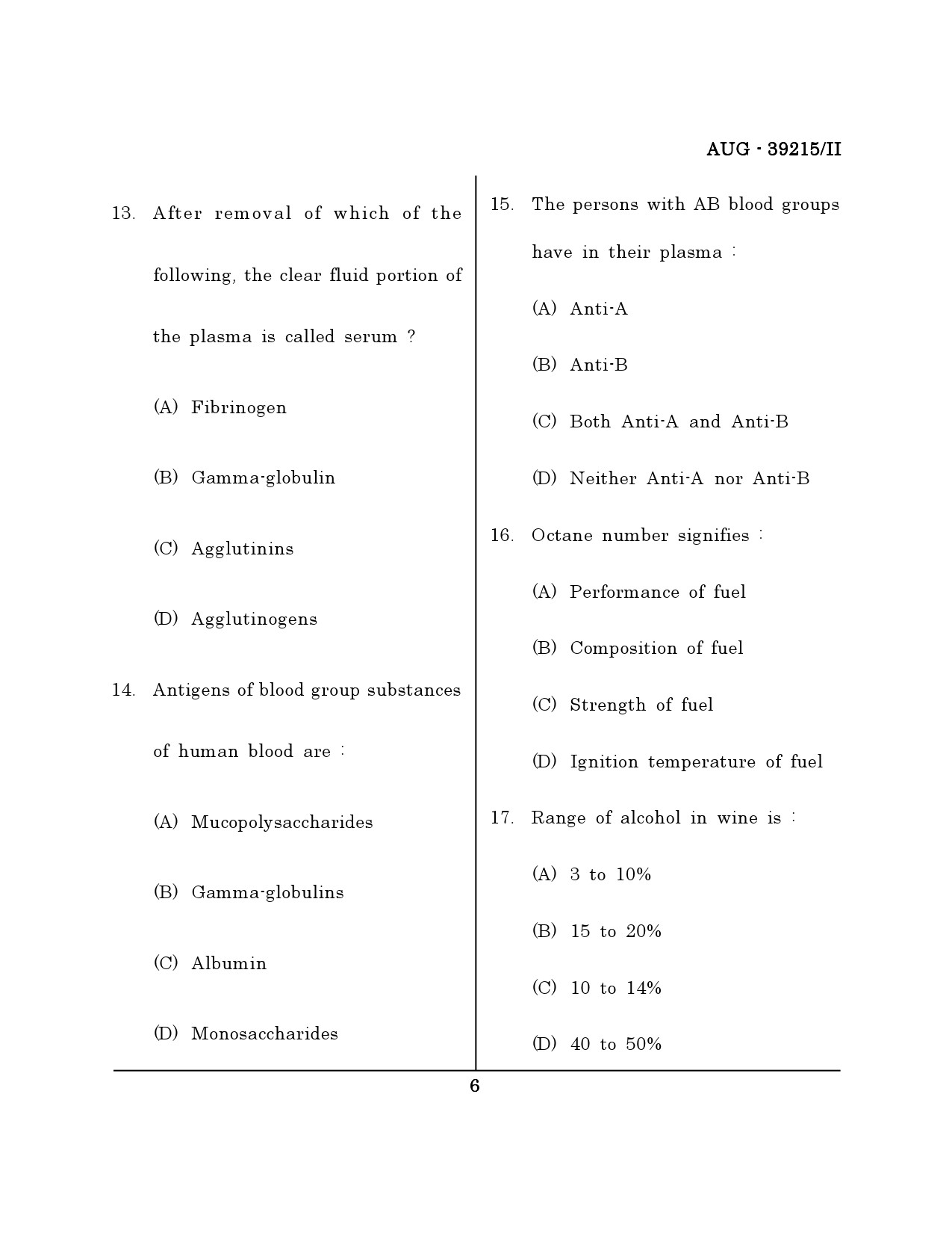 Maharashtra SET Forensic Science Question Paper II August 2015 5