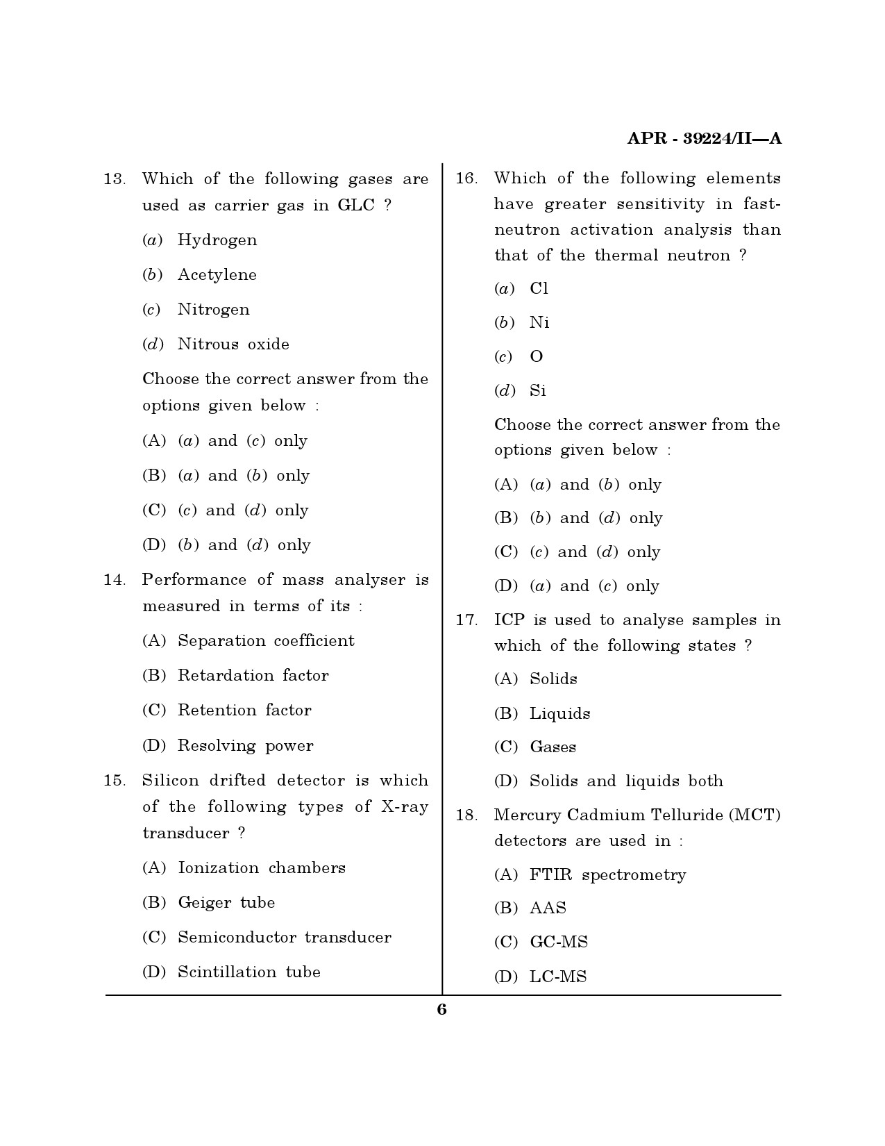 MH SET Forensic Science Question Paper II April 2024 5