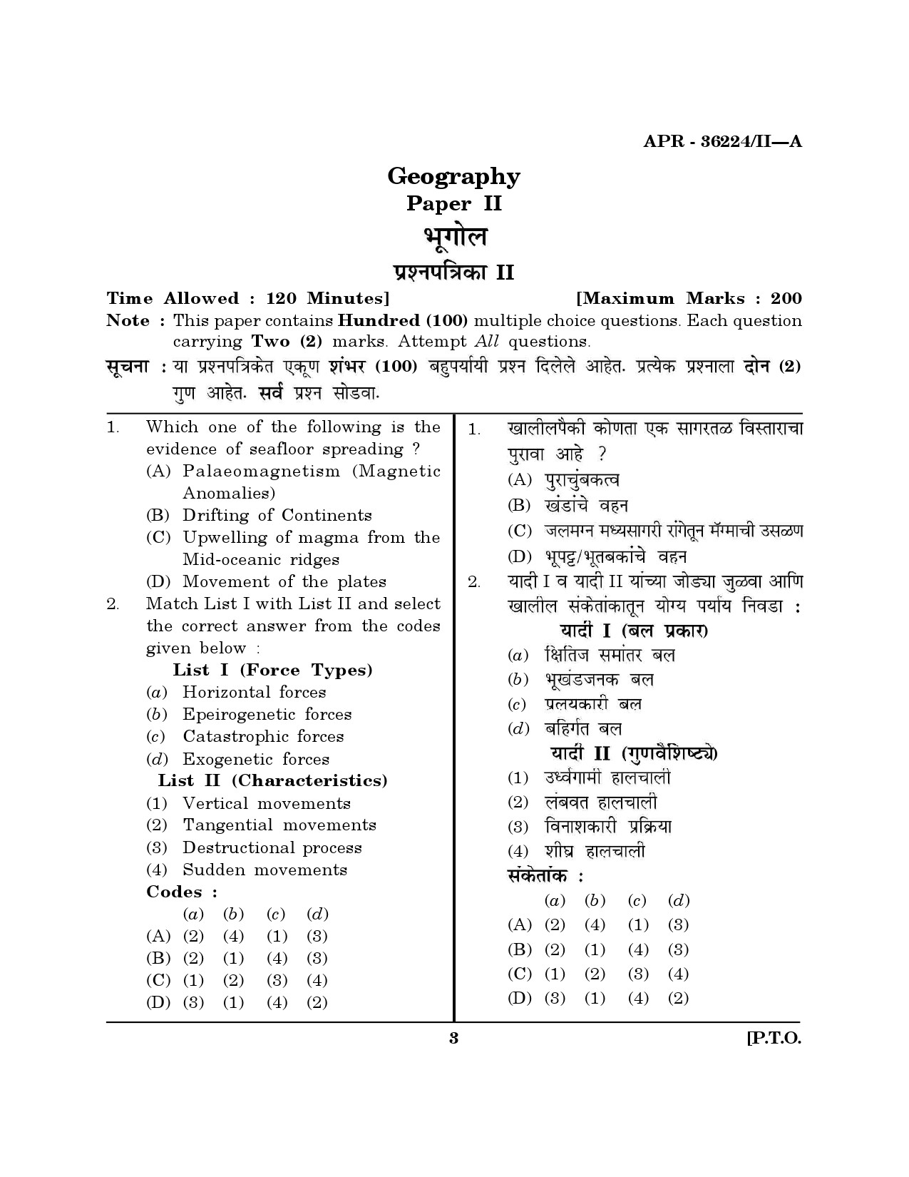 MH SET Geography Question Paper II April 2024 2