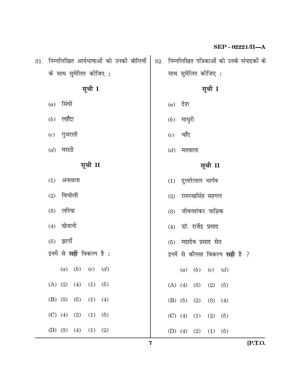 Maharashtra SET Hindi Exam Question Paper September 2021 6