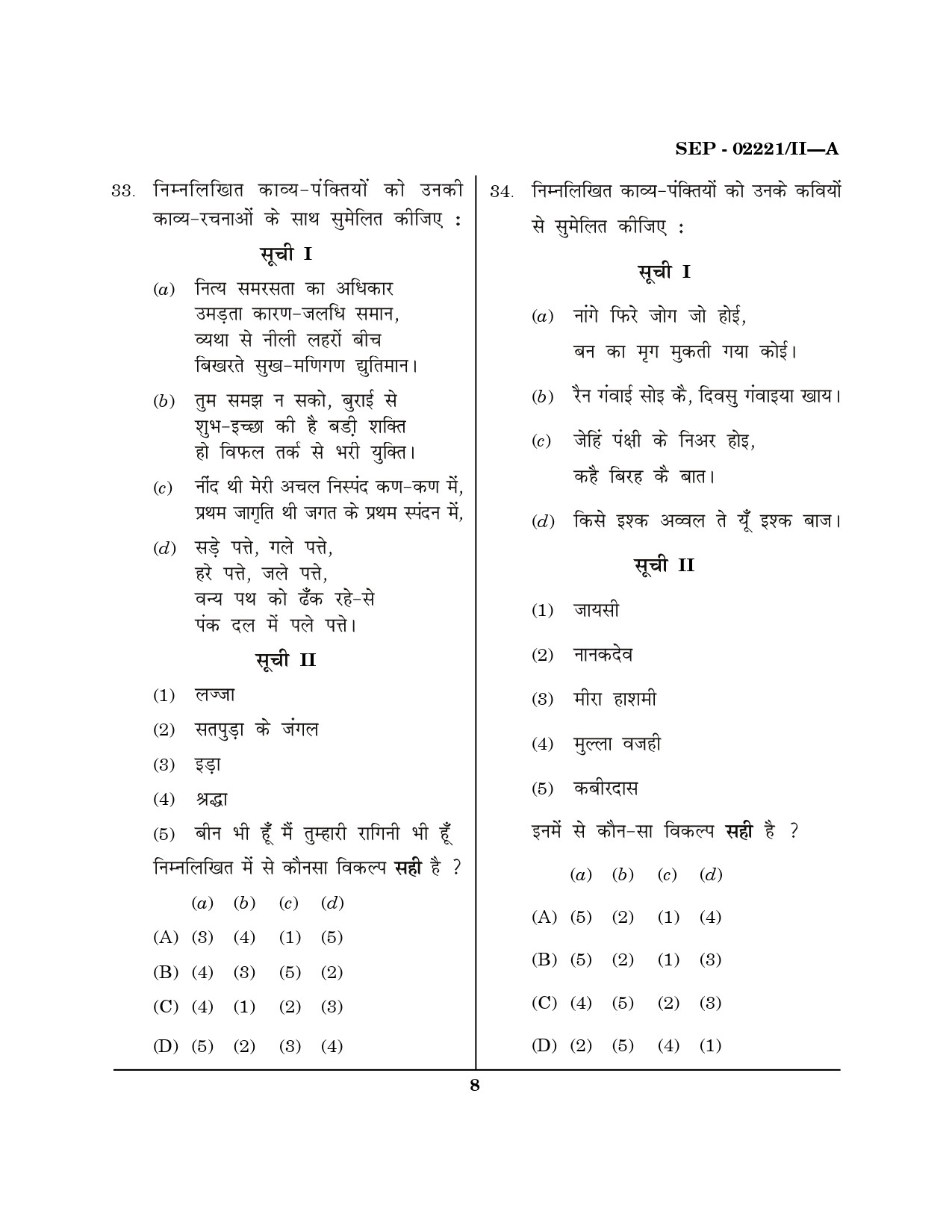 Maharashtra SET Hindi Exam Question Paper September 2021 7