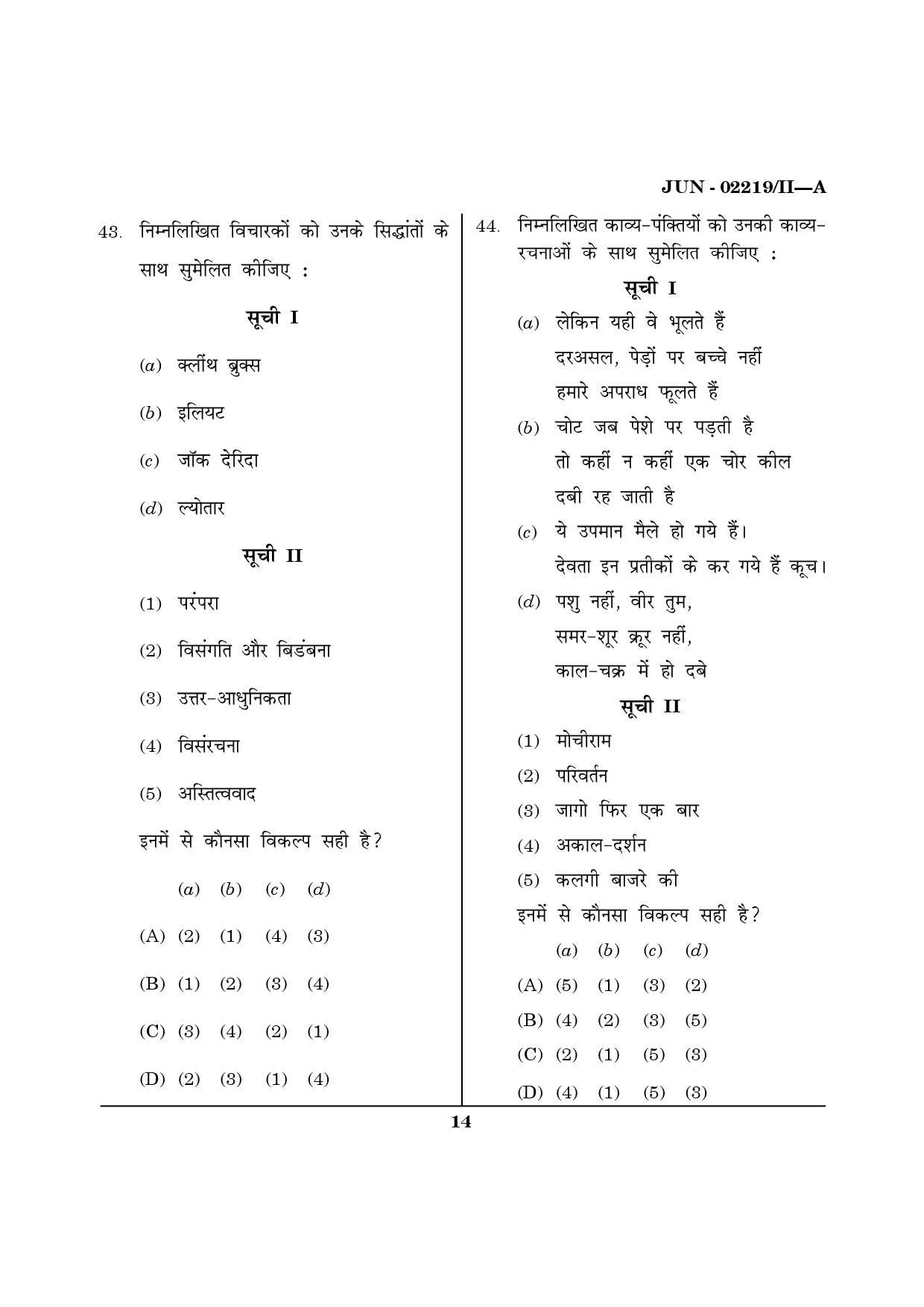 Maharashtra SET Hindi Question Paper II June 2019 13
