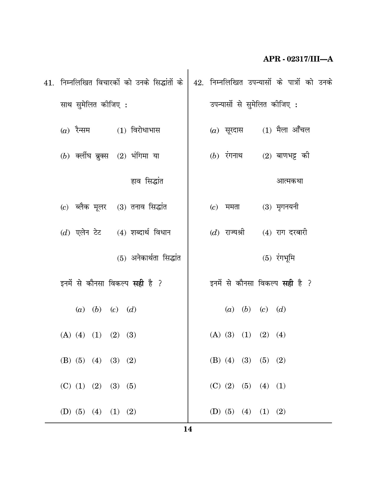 Maharashtra SET Hindi Question Paper III April 2017 13