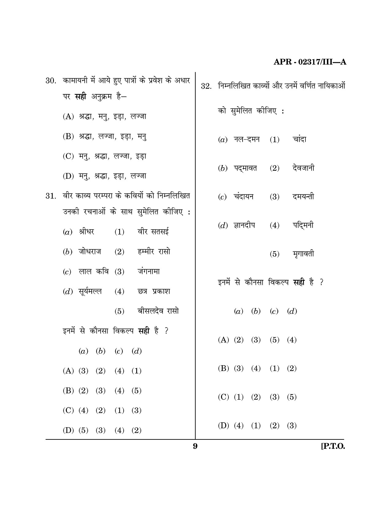 Maharashtra SET Hindi Question Paper III April 2017 8