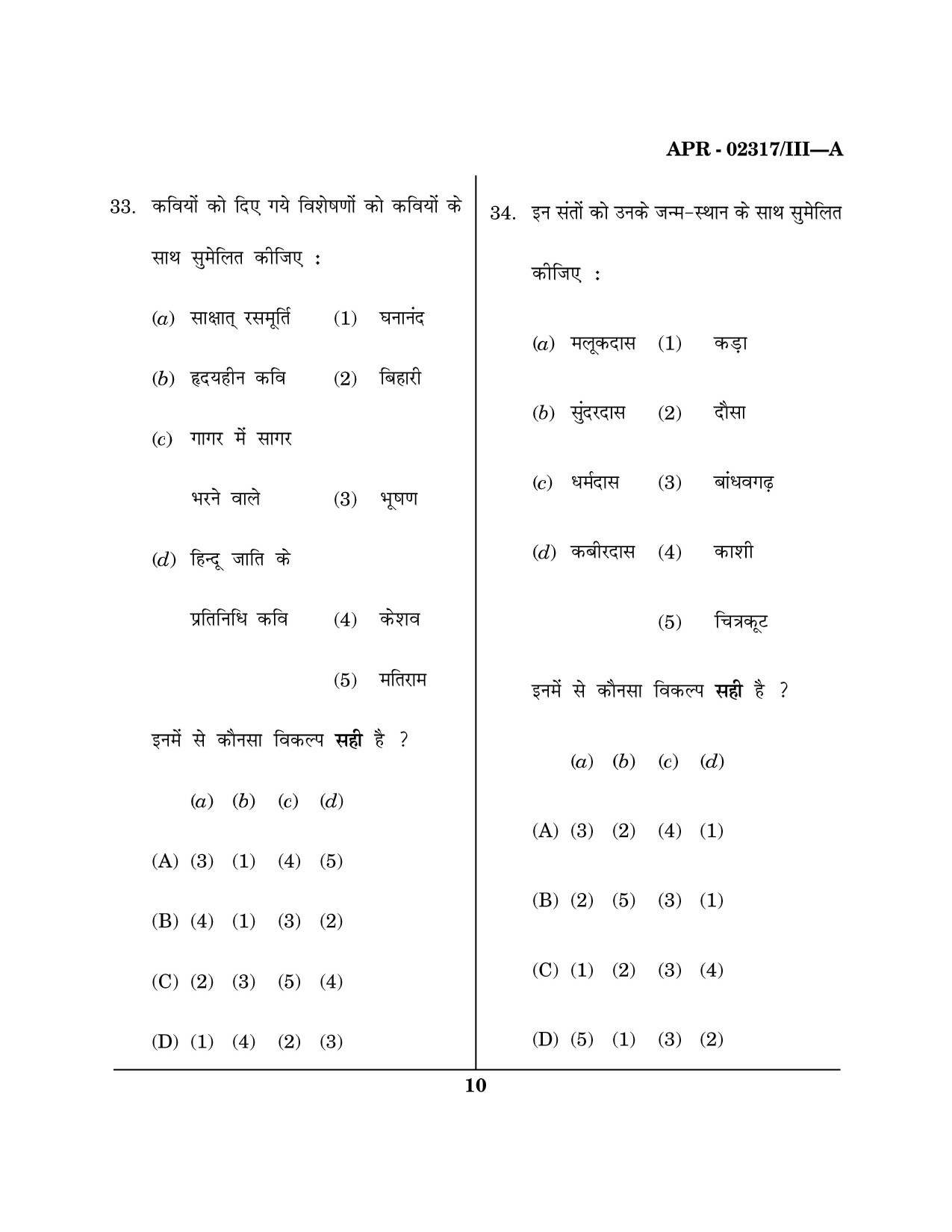 Maharashtra SET Hindi Question Paper III April 2017 9