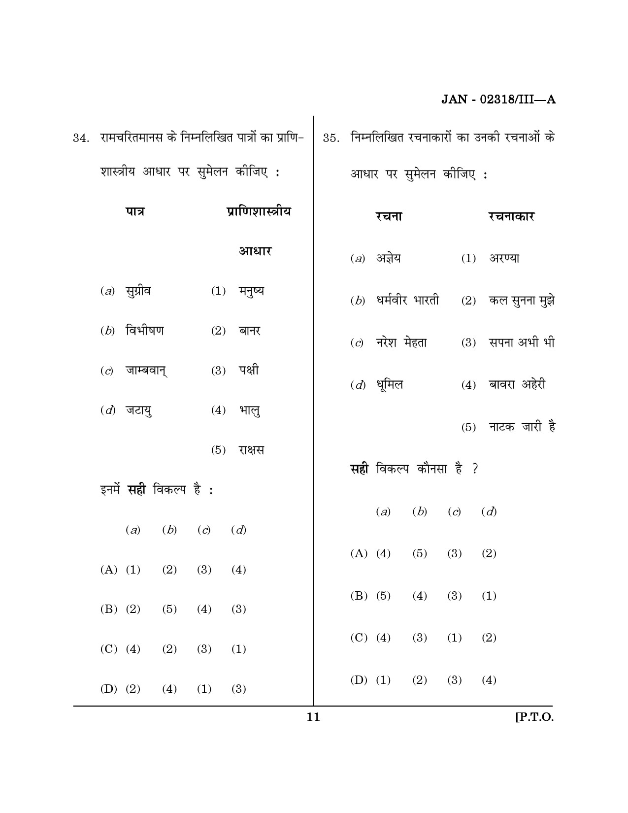 Maharashtra SET Hindi Question Paper III January 2018 10