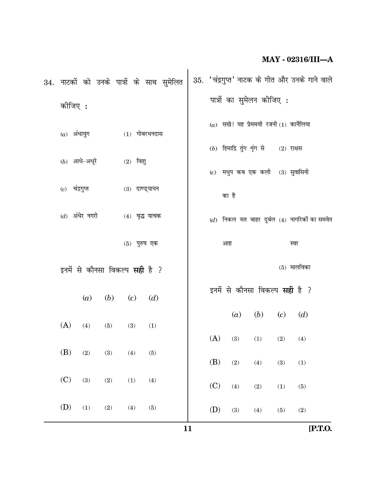 Maharashtra SET Hindi Question Paper III May 2016 10