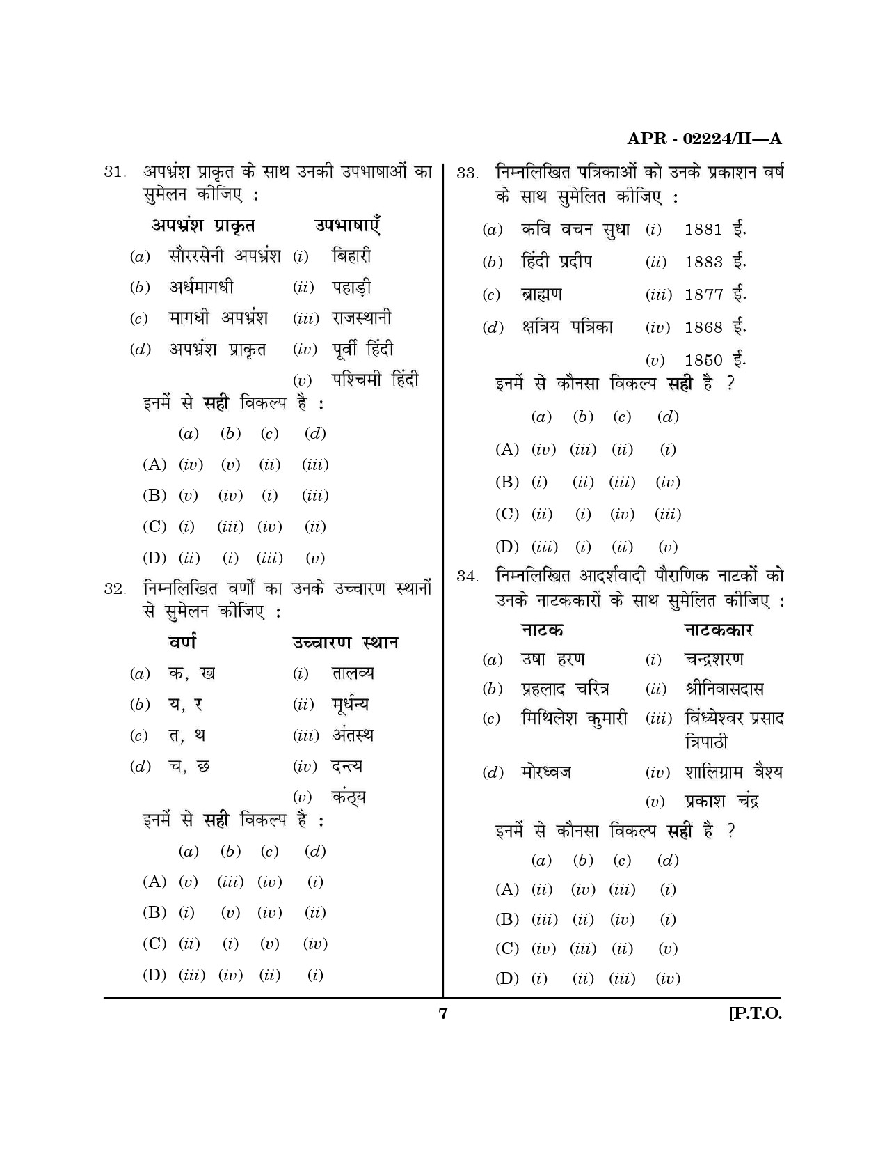 MH SET Hindi Question Paper II April 2024 6