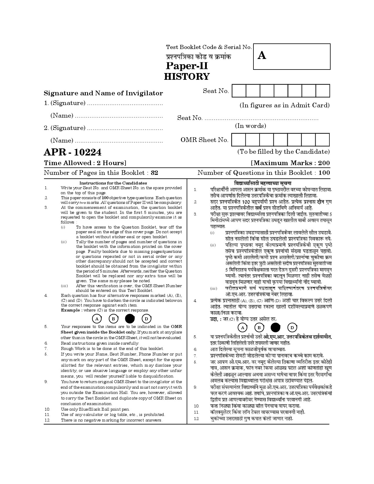 MH SET History Question Paper II April 2024 1