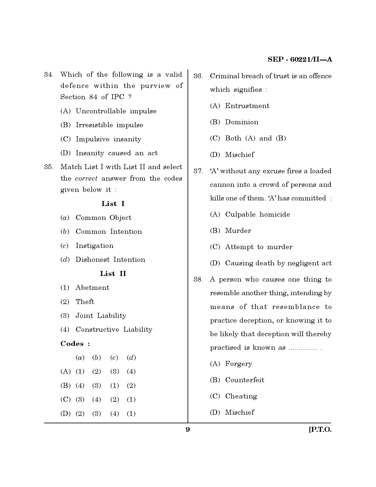 Maharashtra SET Law Exam Question Paper September 2021 8