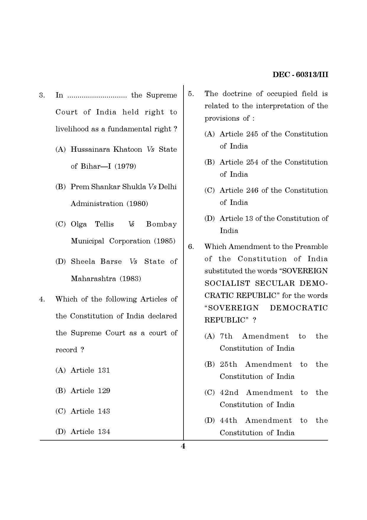 Maharashtra SET Law Question Paper III December 2013 3