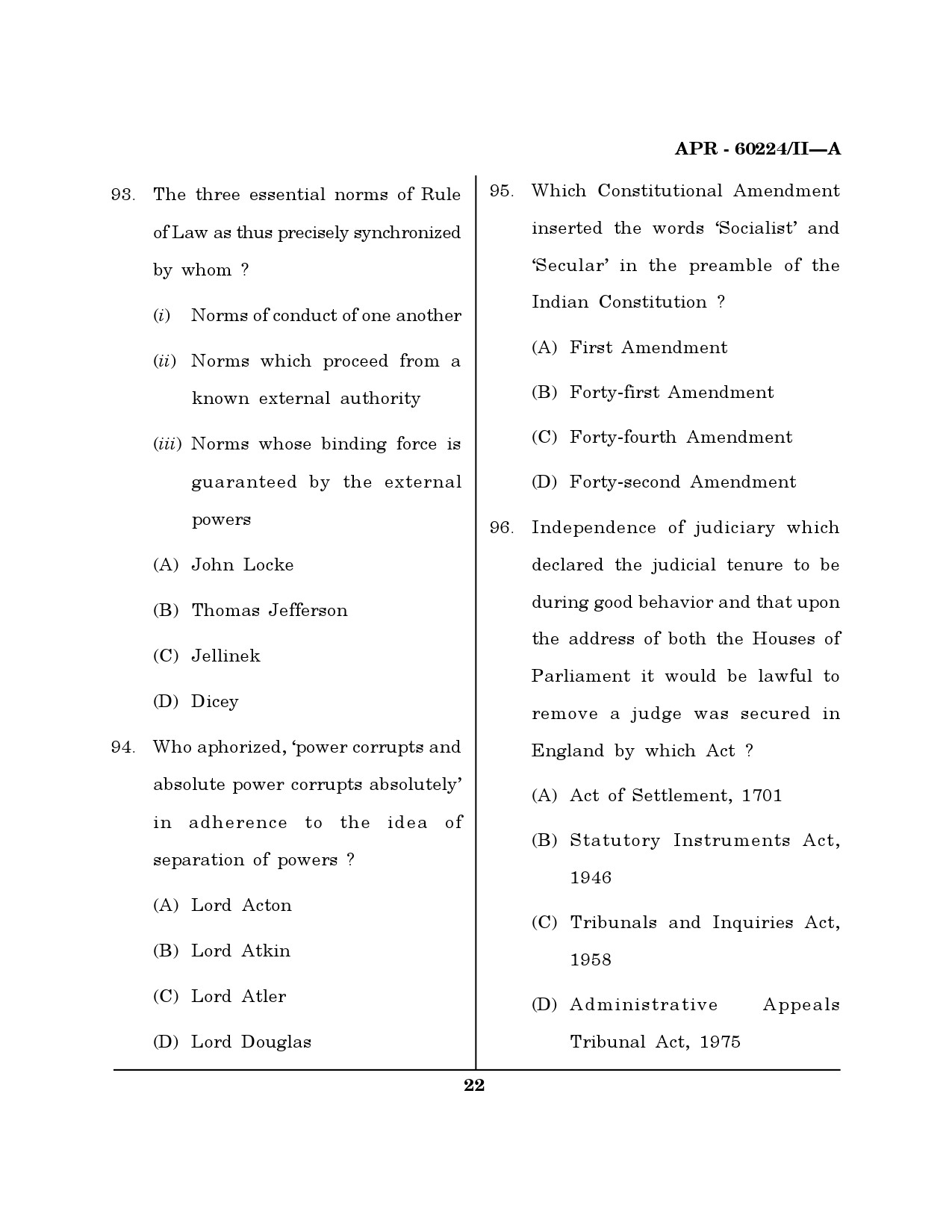 MH SET Law Question Paper II April 2024 21